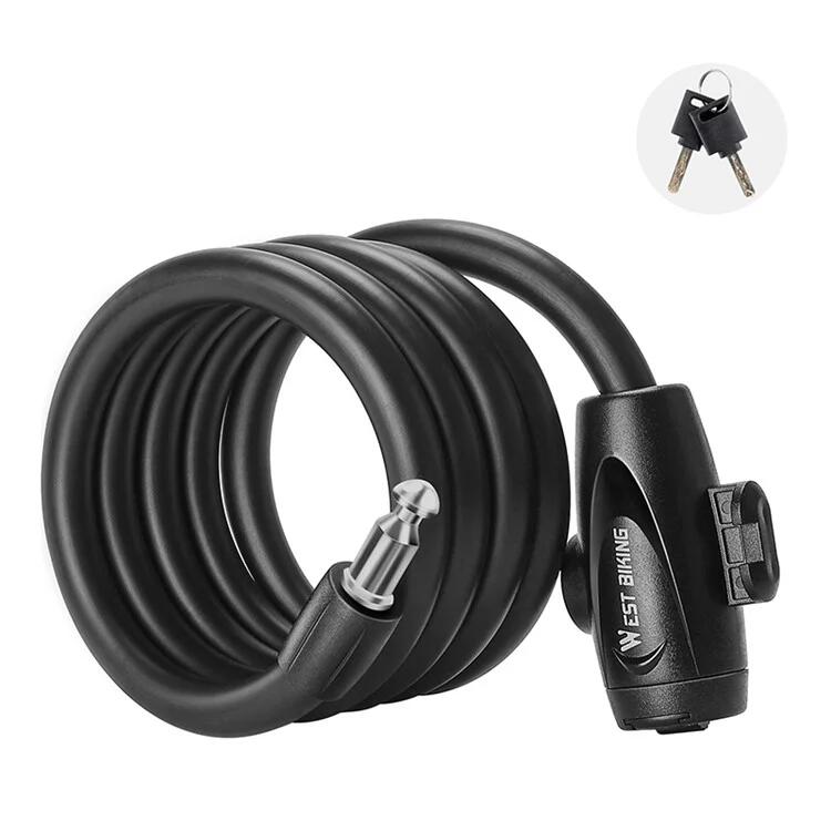 Zamek rowerowy 1,2m - Kabel stalowy zabezpieczający