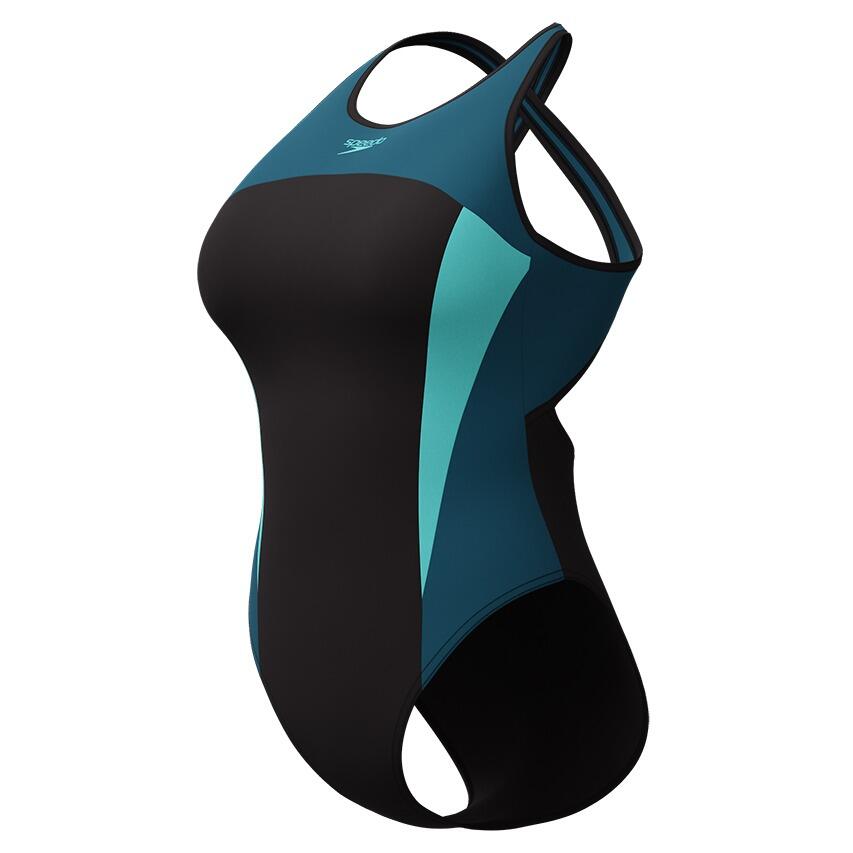 Strój kąpielowy jednoczęściowy damski na basen Speedo High Neck Splice