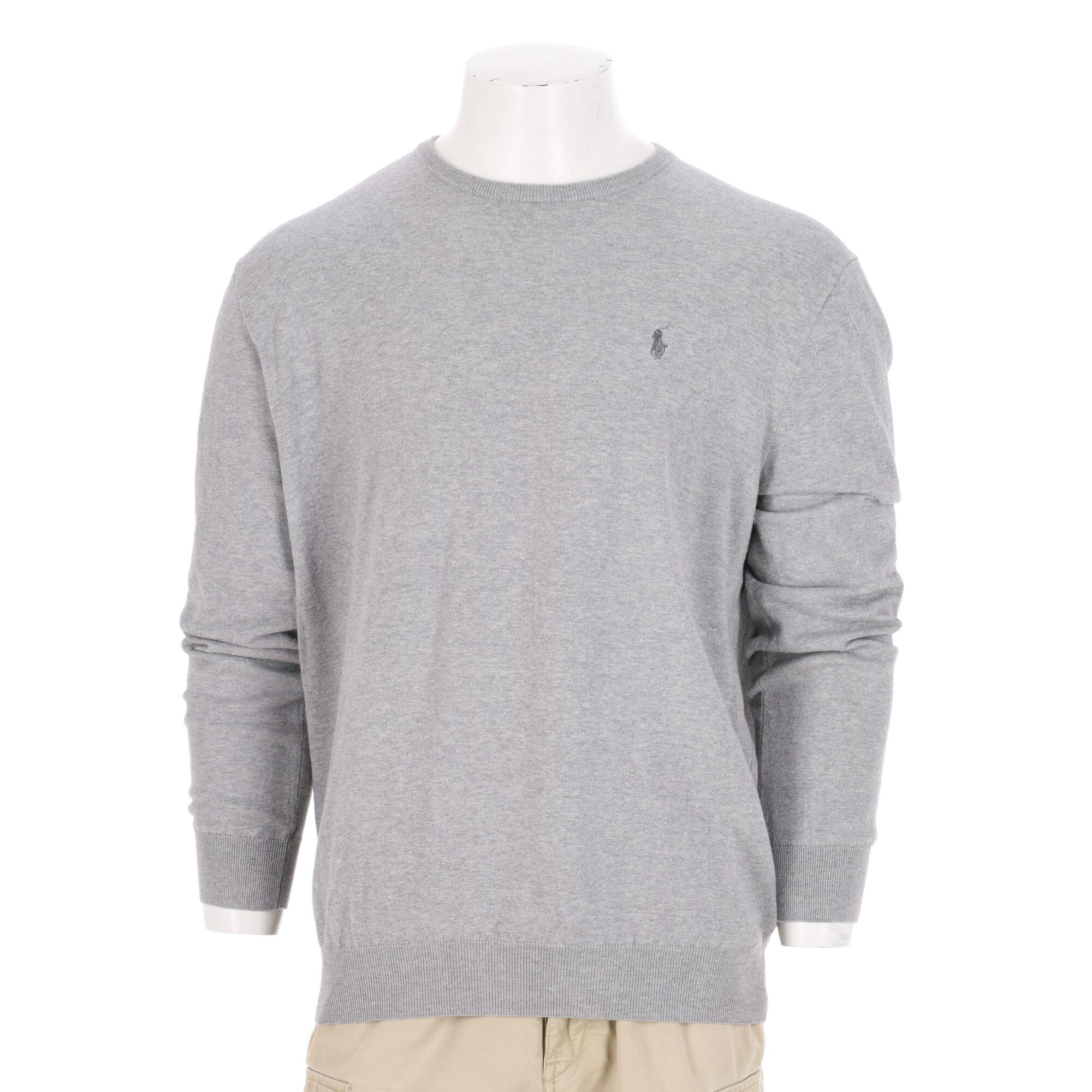 Second life - Sweter męski Polo Ralph Lauren z bawełny Pima, slim fit - Jak nowy