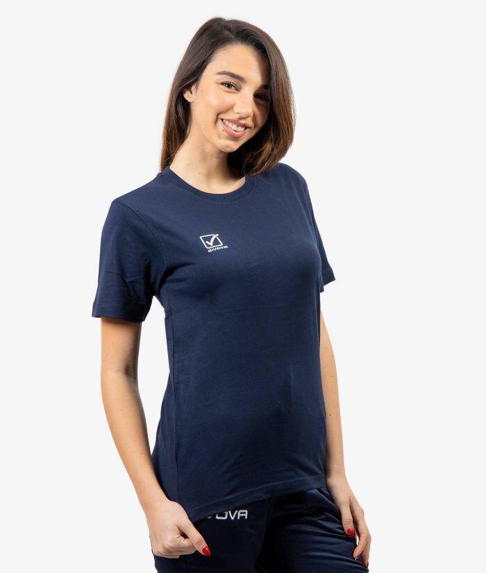 Givova Męska Koszulka T-Shirt XL - Granatowa, Wygodna i Bawełniana