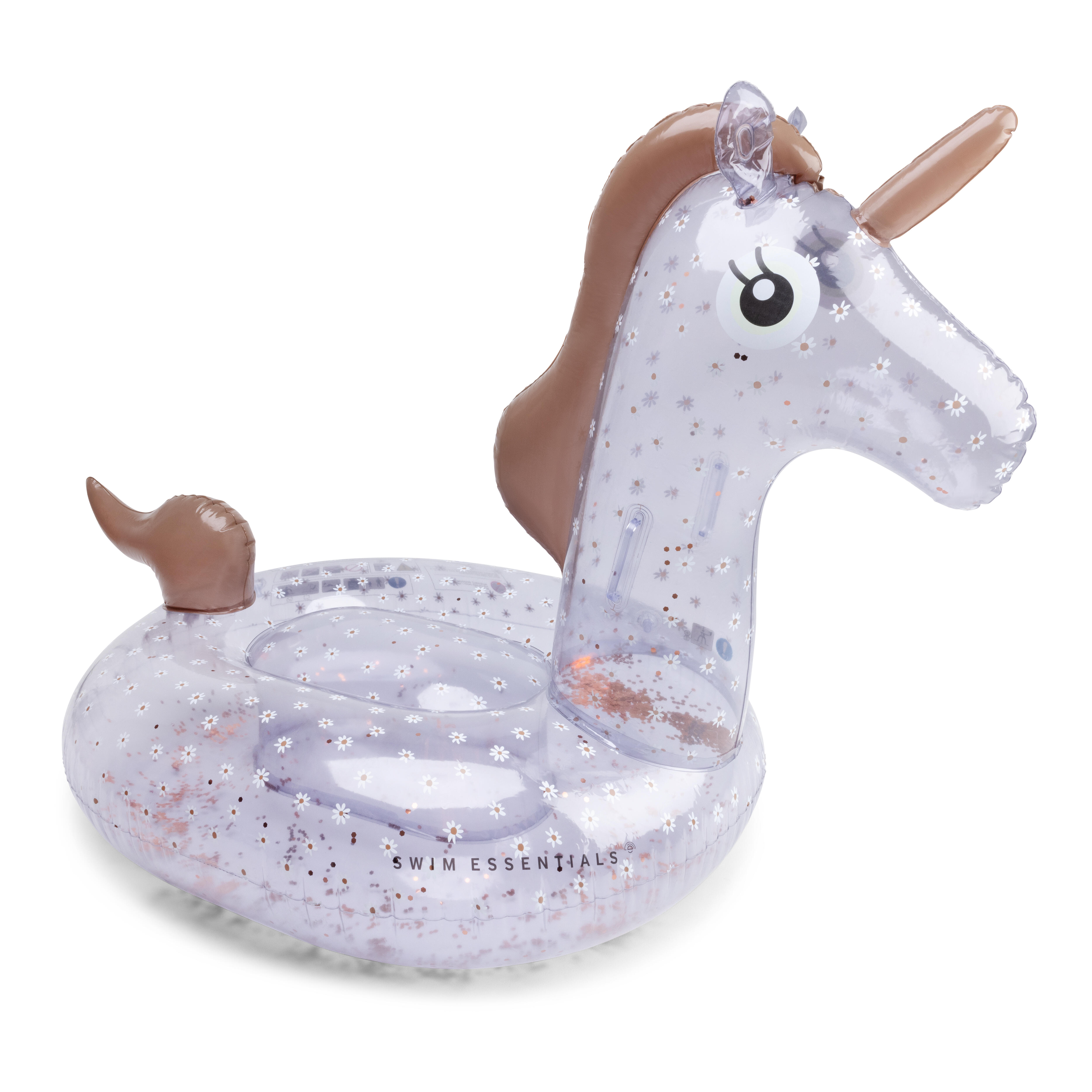 Swim Essentials Inflatable Unicorn - Blue - Daisy Flower