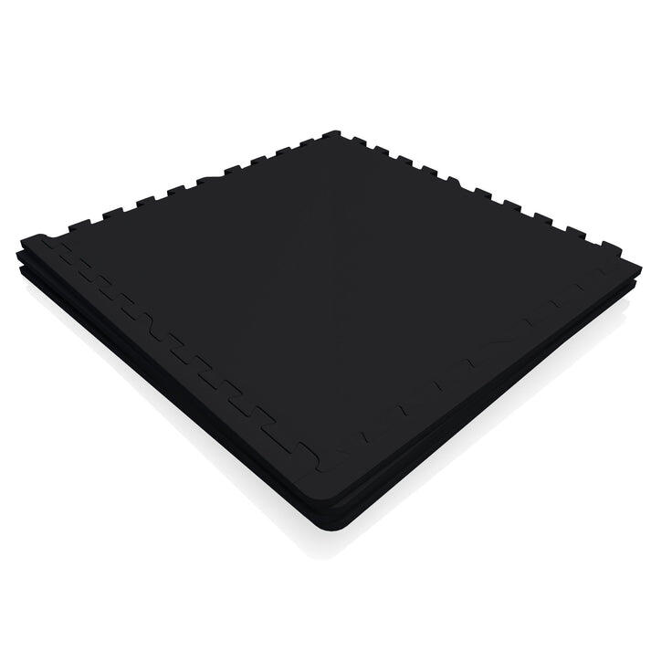 Zestaw mat ochronnych puzzle 4 szt + krawędzie czarne Gorilla Sports