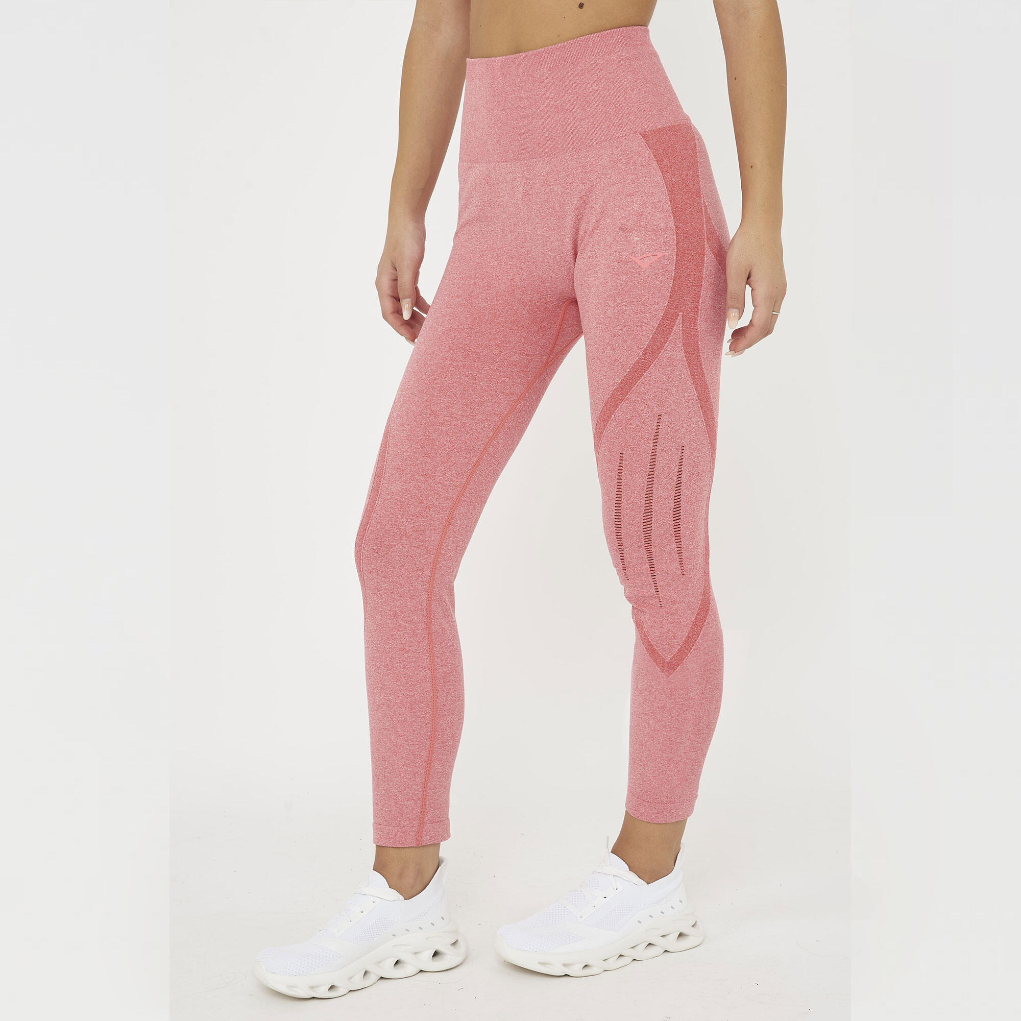 legginsy fitness damskie Leslie ciemnoróżowe