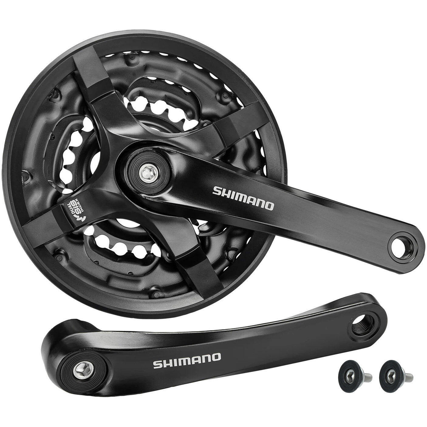Korba Shimano Tourney 6/7/8 biegów 24/34/42T 170 mm czarna