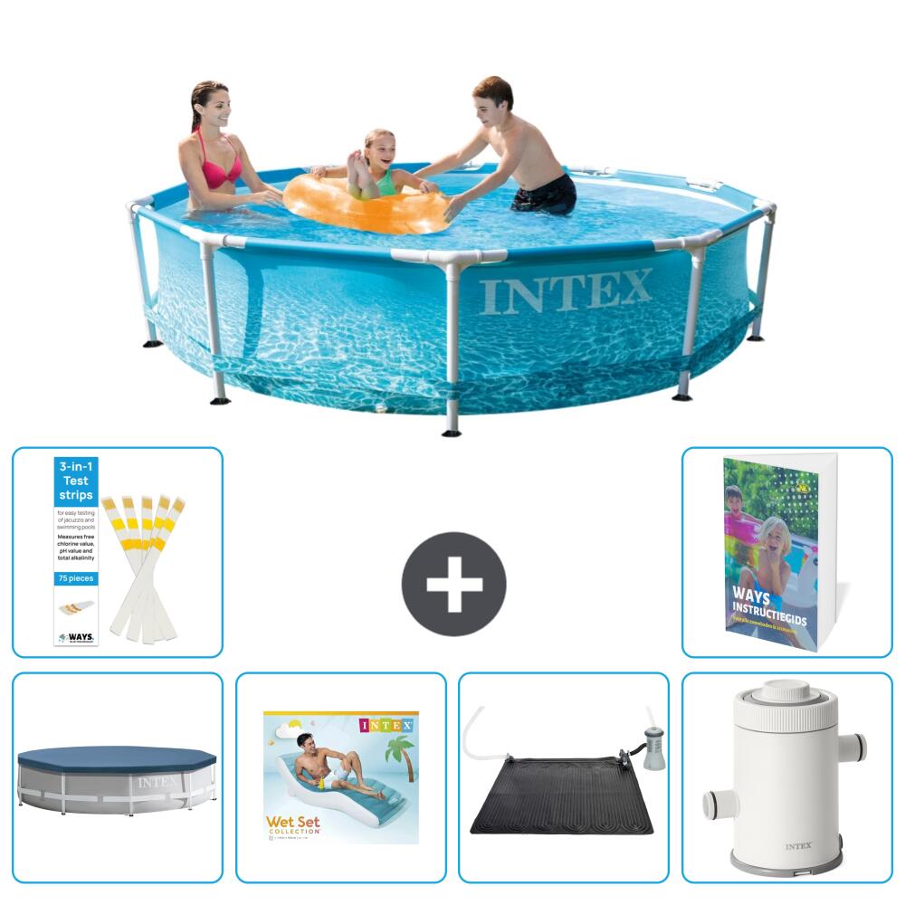 INTEX Basen ze stelażem Okrągły - 305x76 cm - 7-częściowy S70