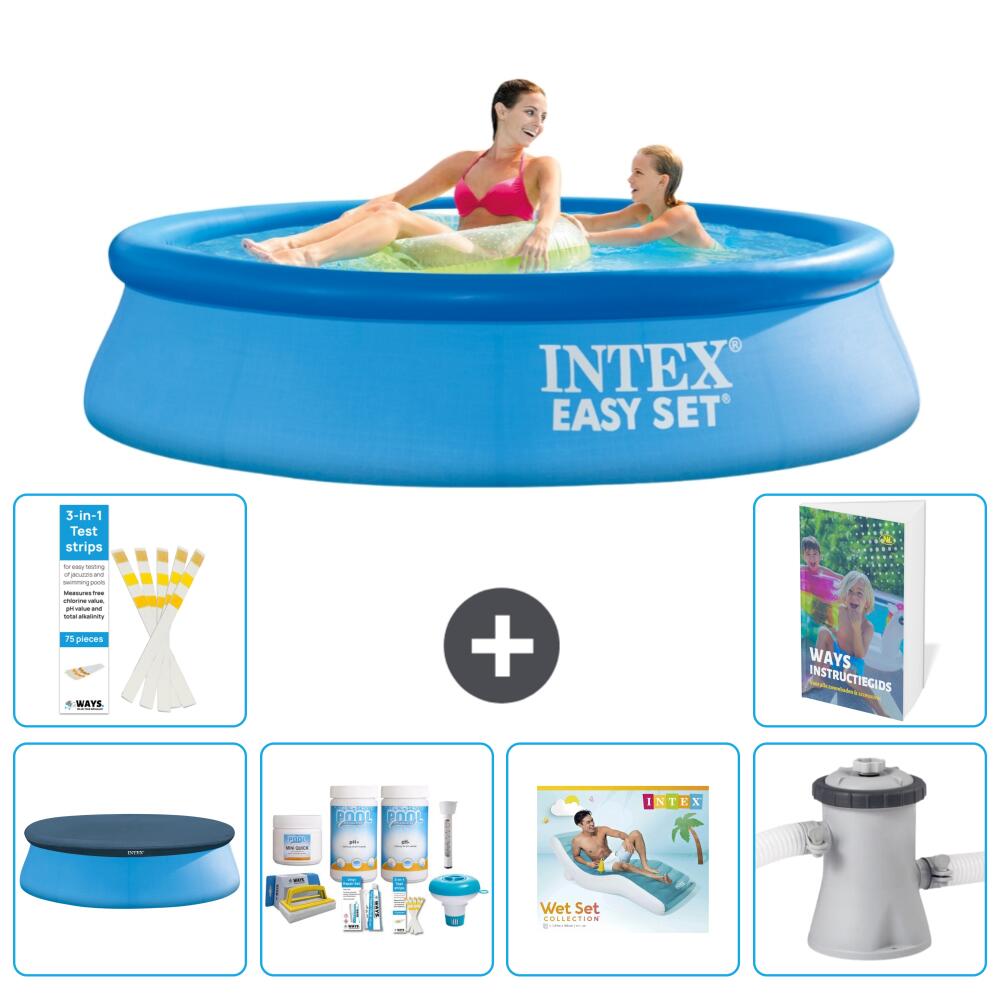 INTEX Basen Easy Set Okrągły - 244x61 cm - 7-częściowy S172