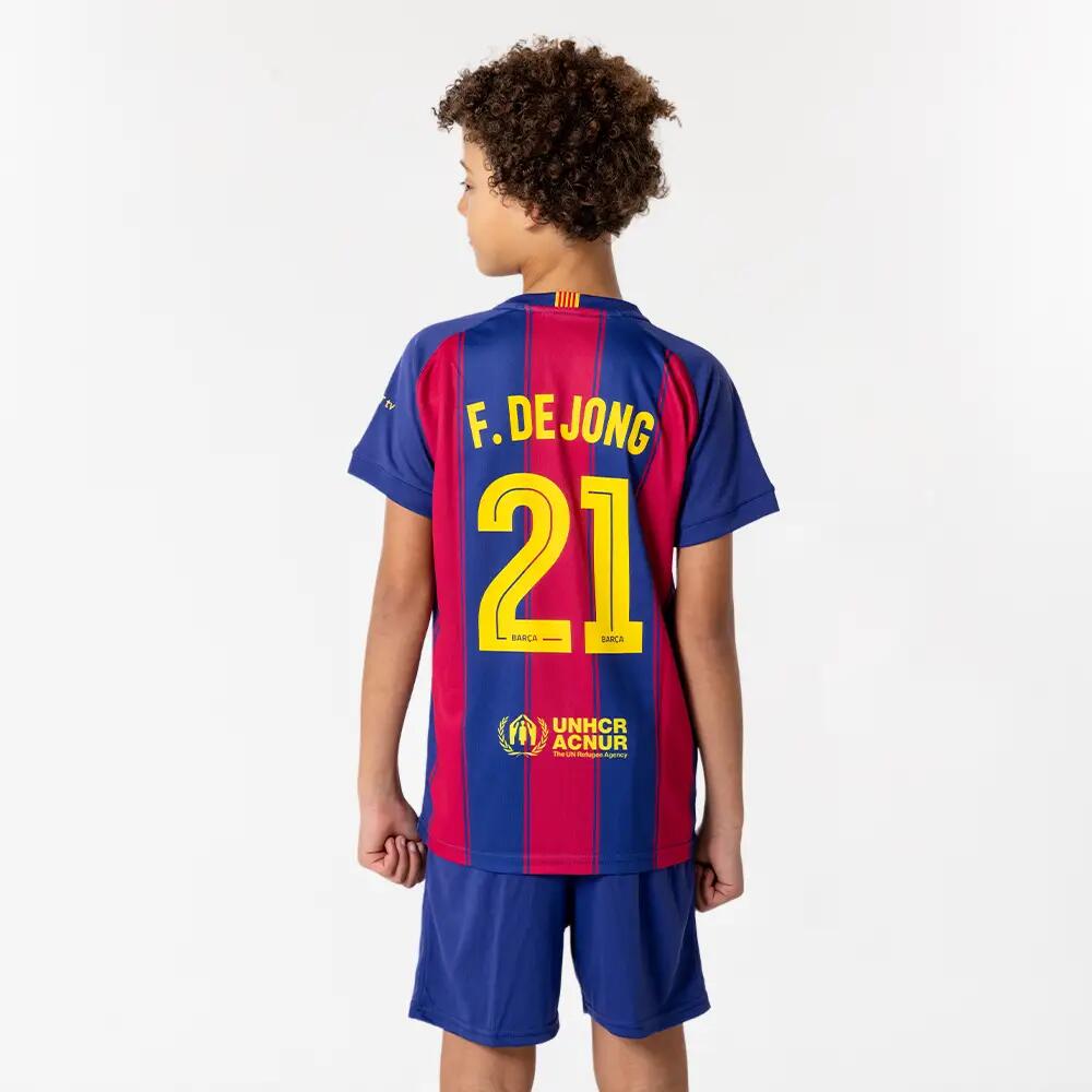 Frenkie de Jong FC Barcelona Strój Domowy 25/26 Dla Dzieci