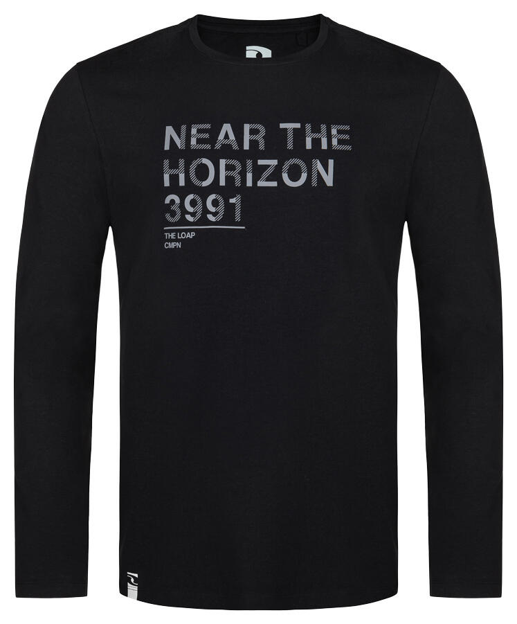 Męska koszulka T-shirt Alfons Black M - Bawełniana i casualowa