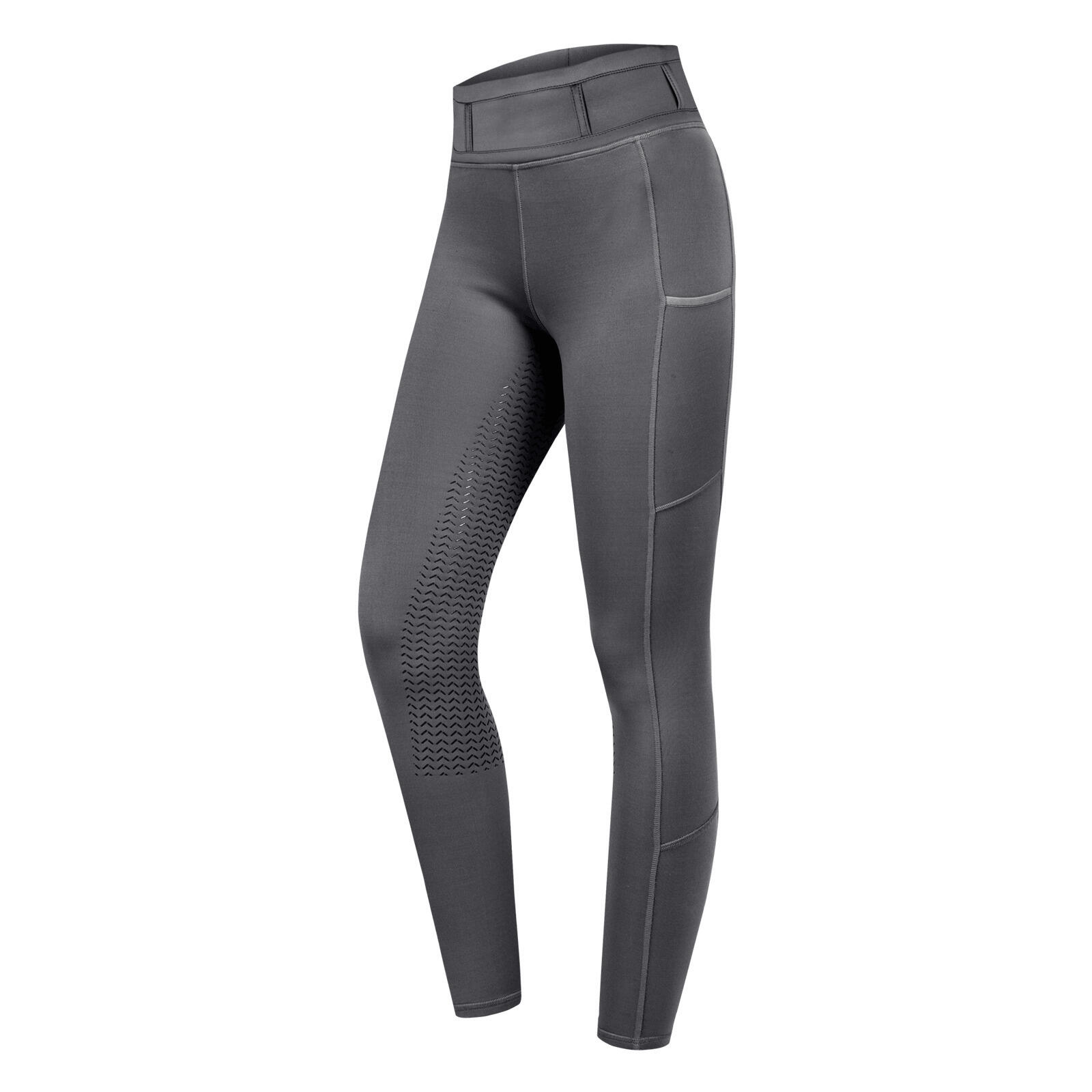 Dziewczęce legginsy jeździeckie z pełną przyczepnością ELT Ella Glam