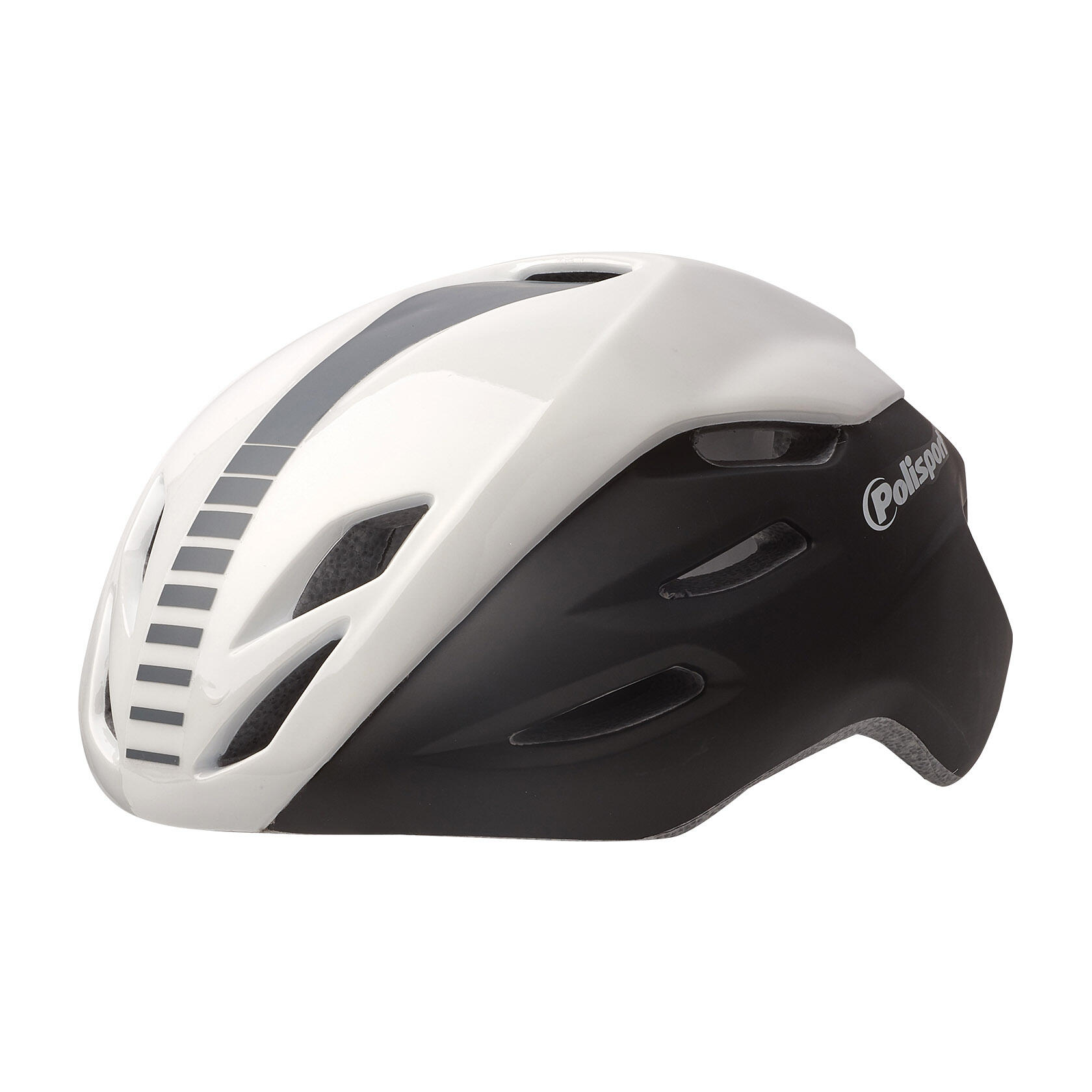 Kask rowerowy Aero Road matowy biało-czarny