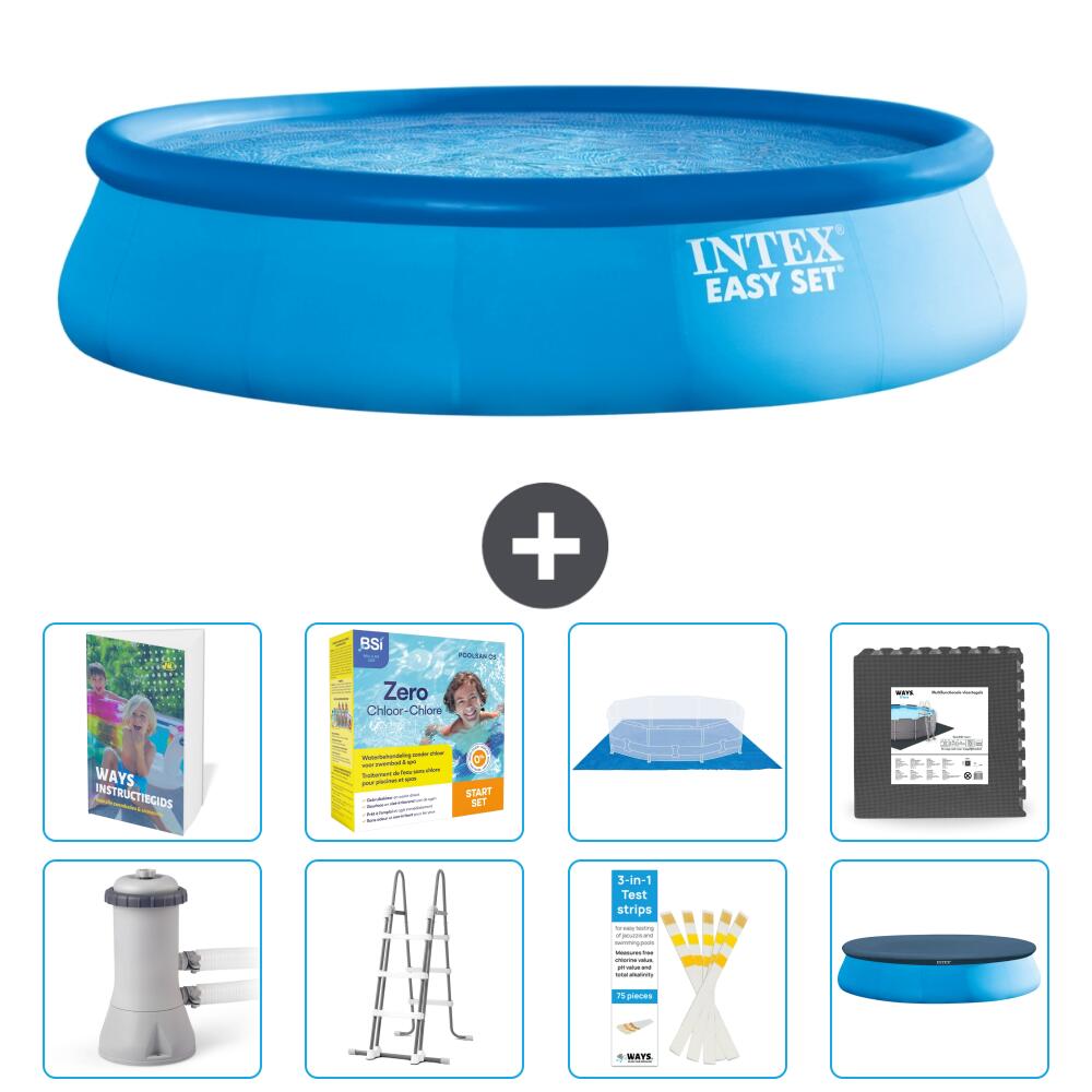 INTEX Basen Easy Set Okrągły - 457x107 cm - 9-częściowy S607