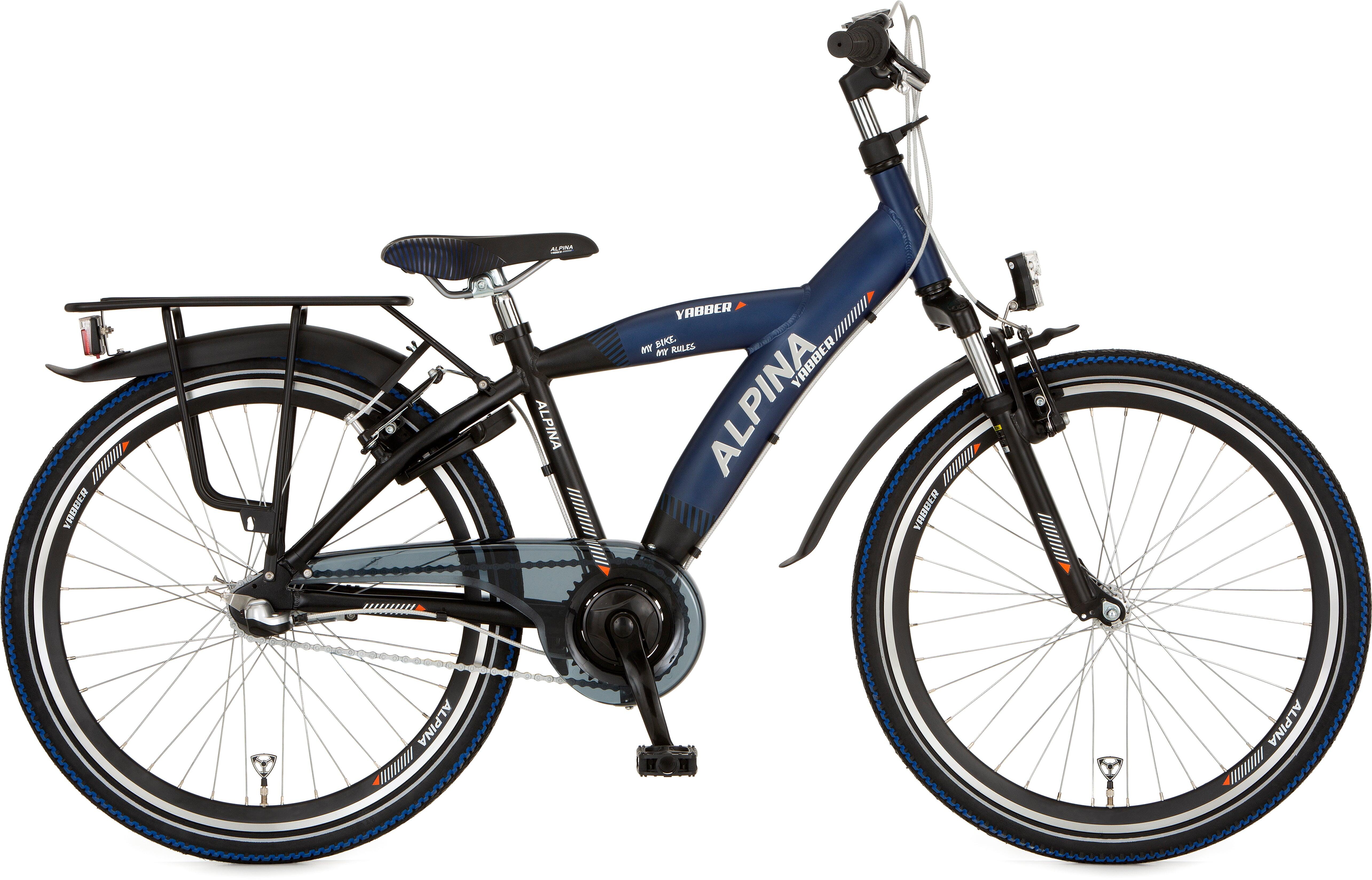 Alpina Yabber Boys 26 cali Sporty Blue Matt / Jet Black Metallic Matt