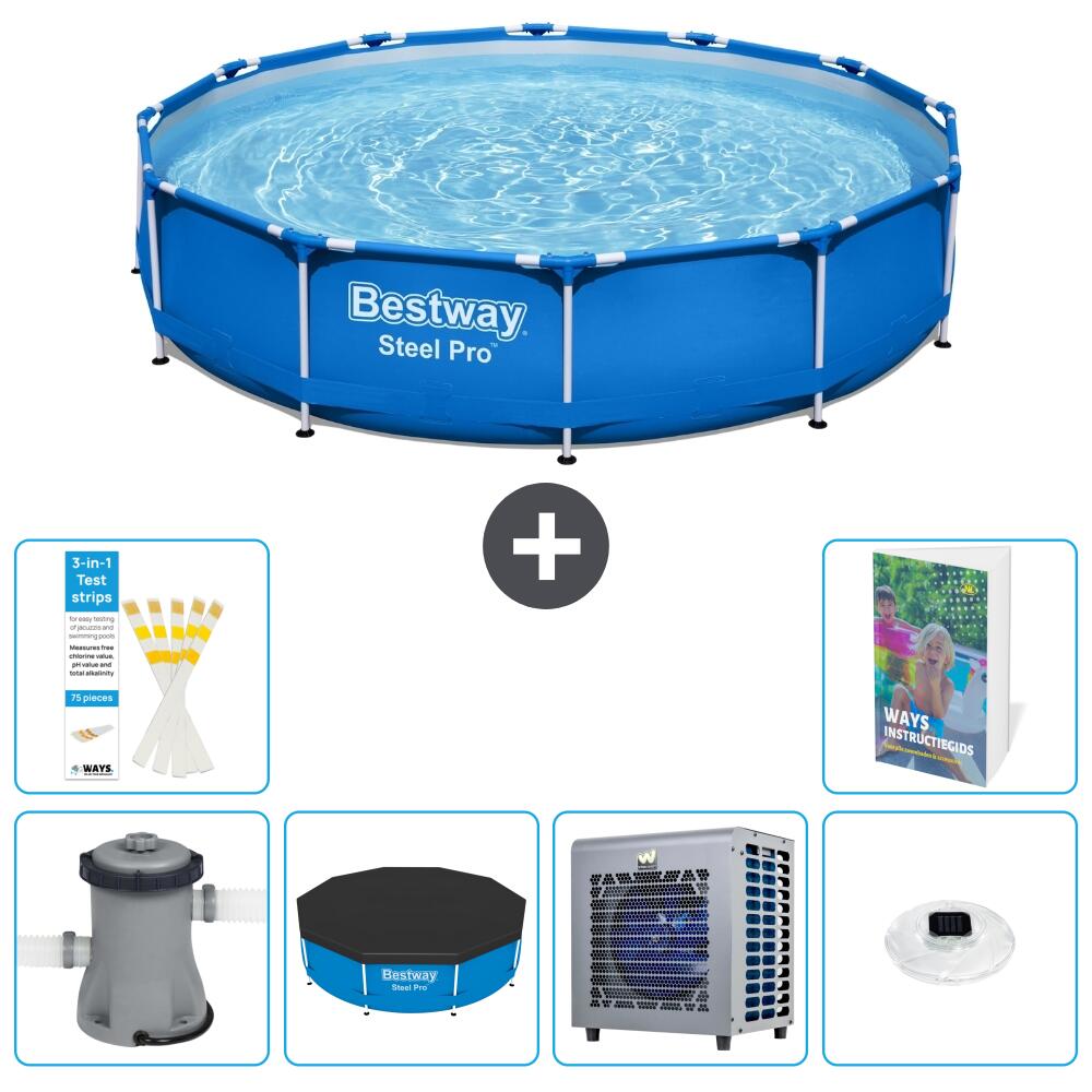 BESTWAY Basen Steel Pro Okrągły - 305x76 cm - 7-częściowy S175