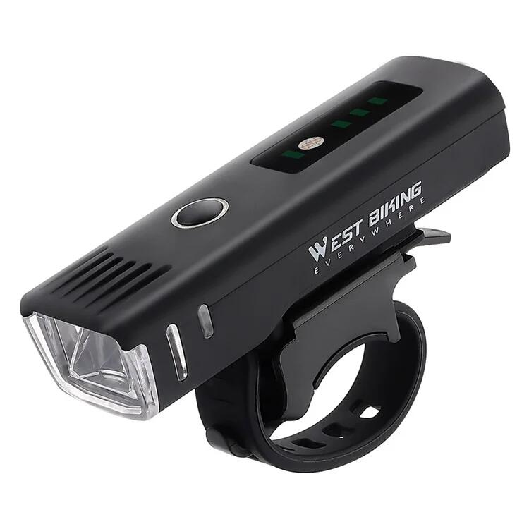 Inteligentna lampa rowerowa z czujnikiem światła wodoodporna IPX4