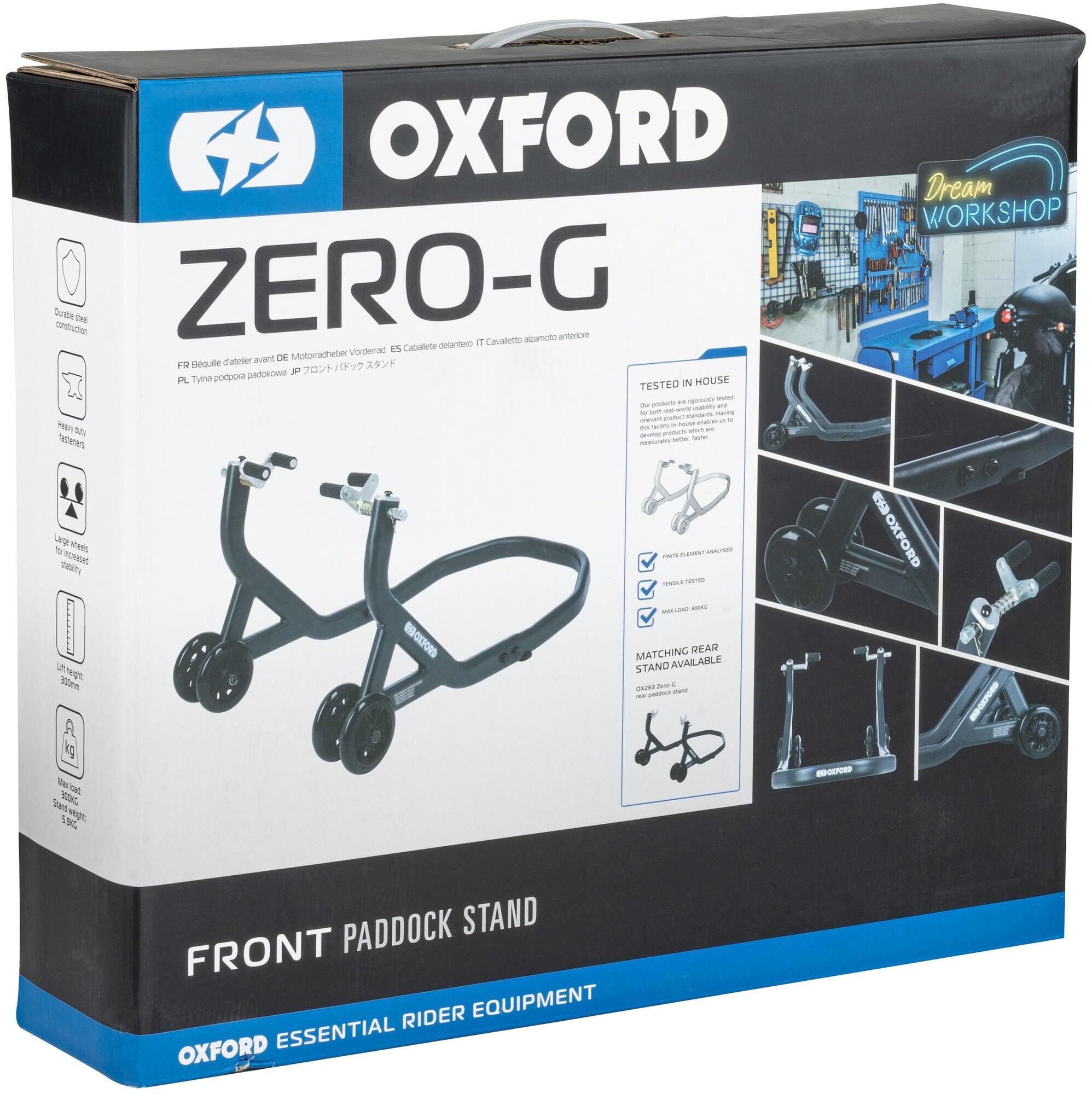 OXFORD Zero-G przedni stojak montażowy 300 kg stal czarny