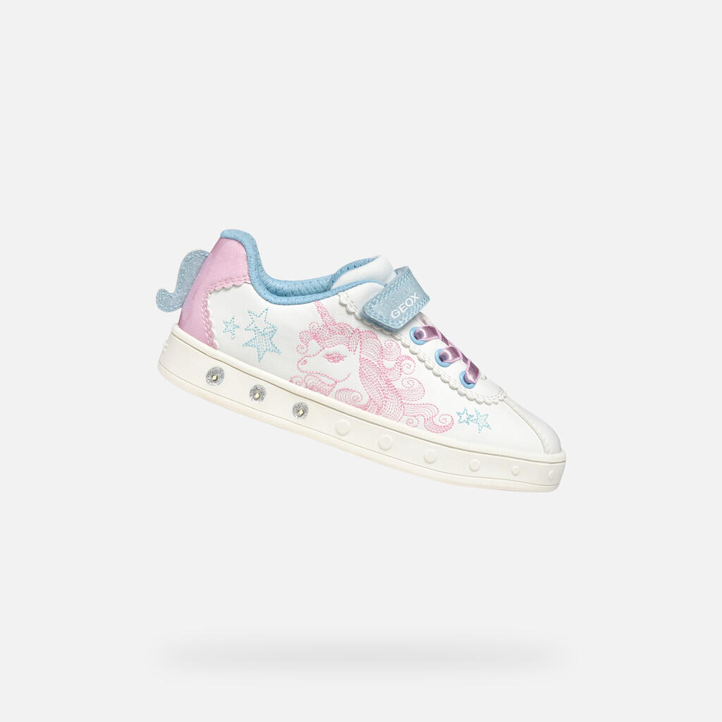 Buty GEOX J SKYLIN GIRL Biały