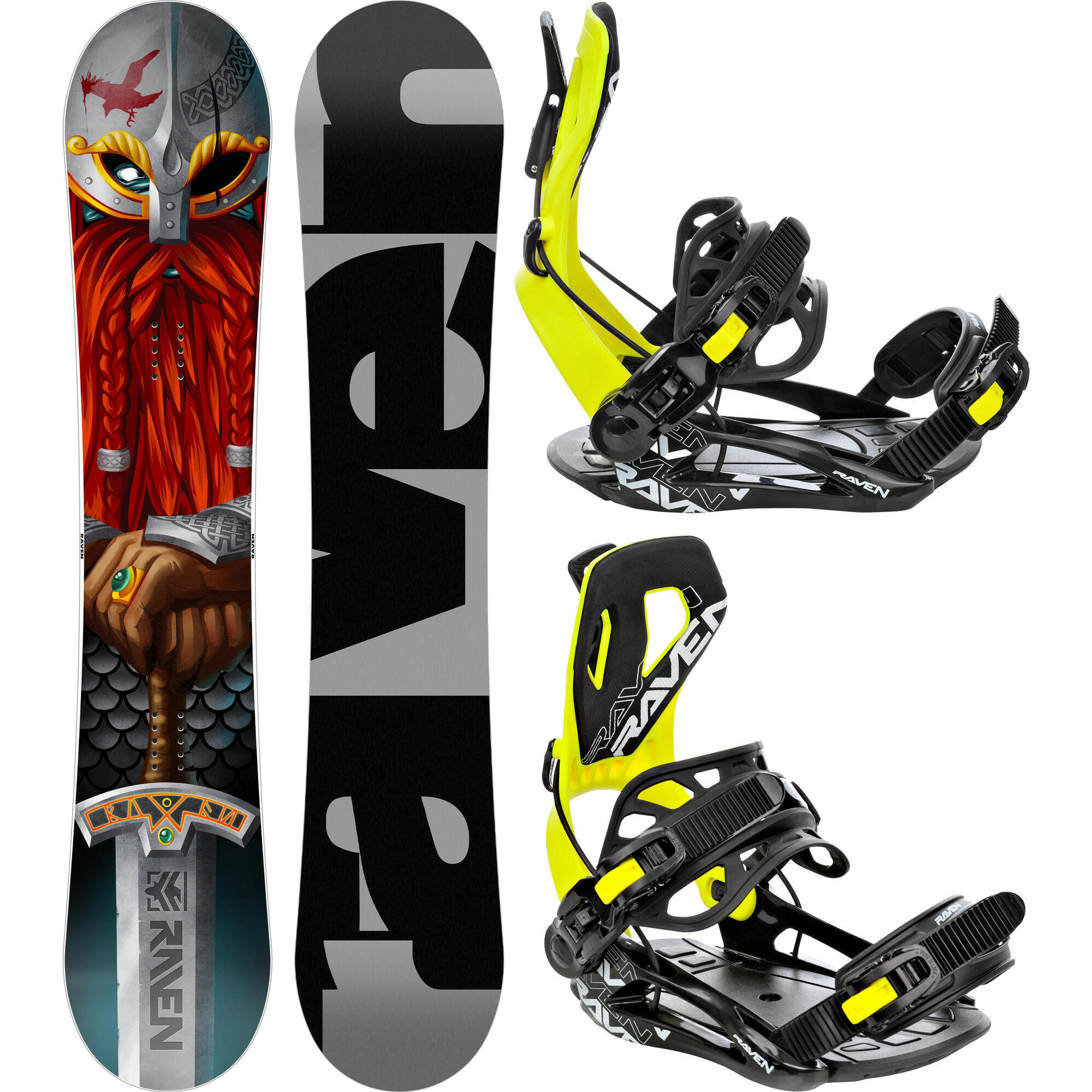 Zestaw Deska snowboardowa Raven Dwarf + wiązania Raven FTM450
