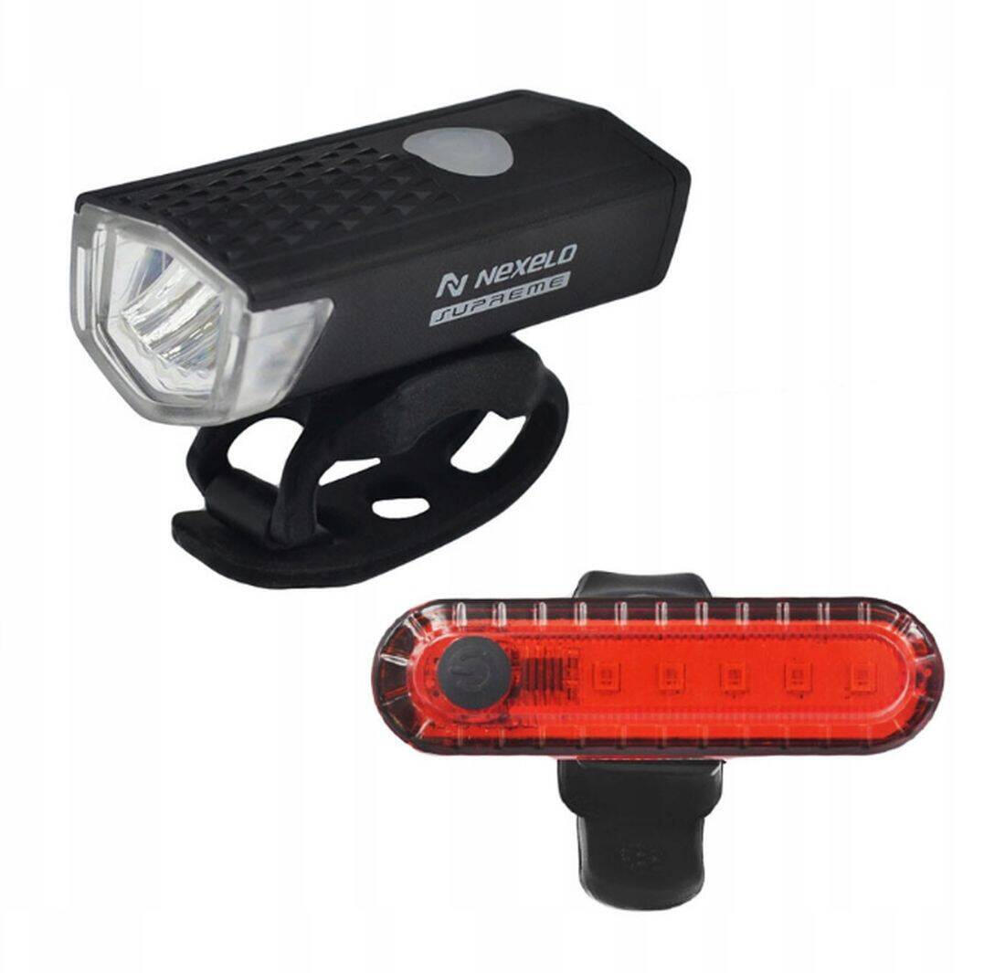 Zestaw lampek rowerowych Led Nexelo Supreme