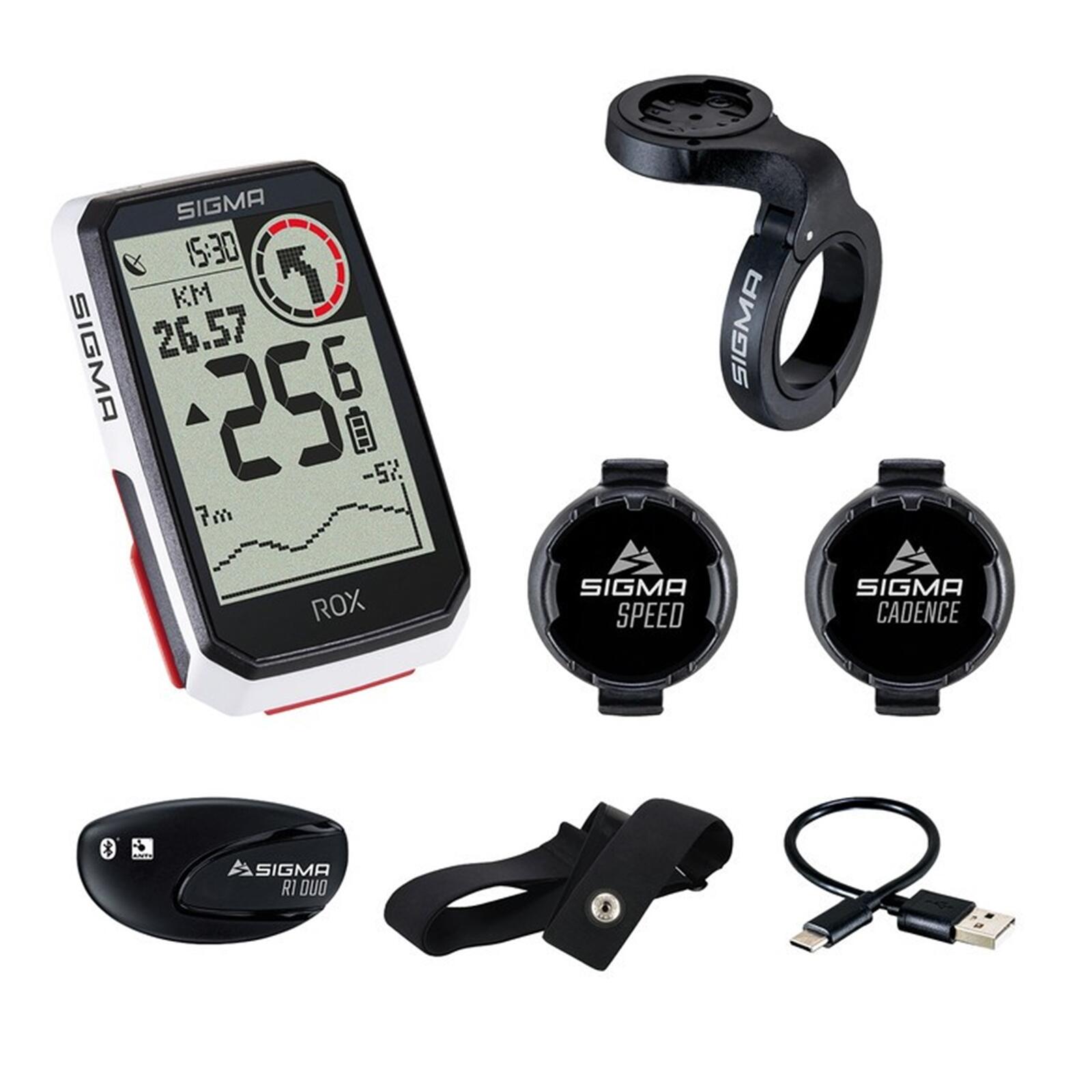 Licznik Rowerowy Gps Rox 4.0 Gps Hr + Zestaw Kadencji