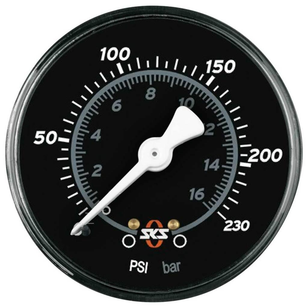 Manometr do pompki SKS 63 mm 230 psi czarny