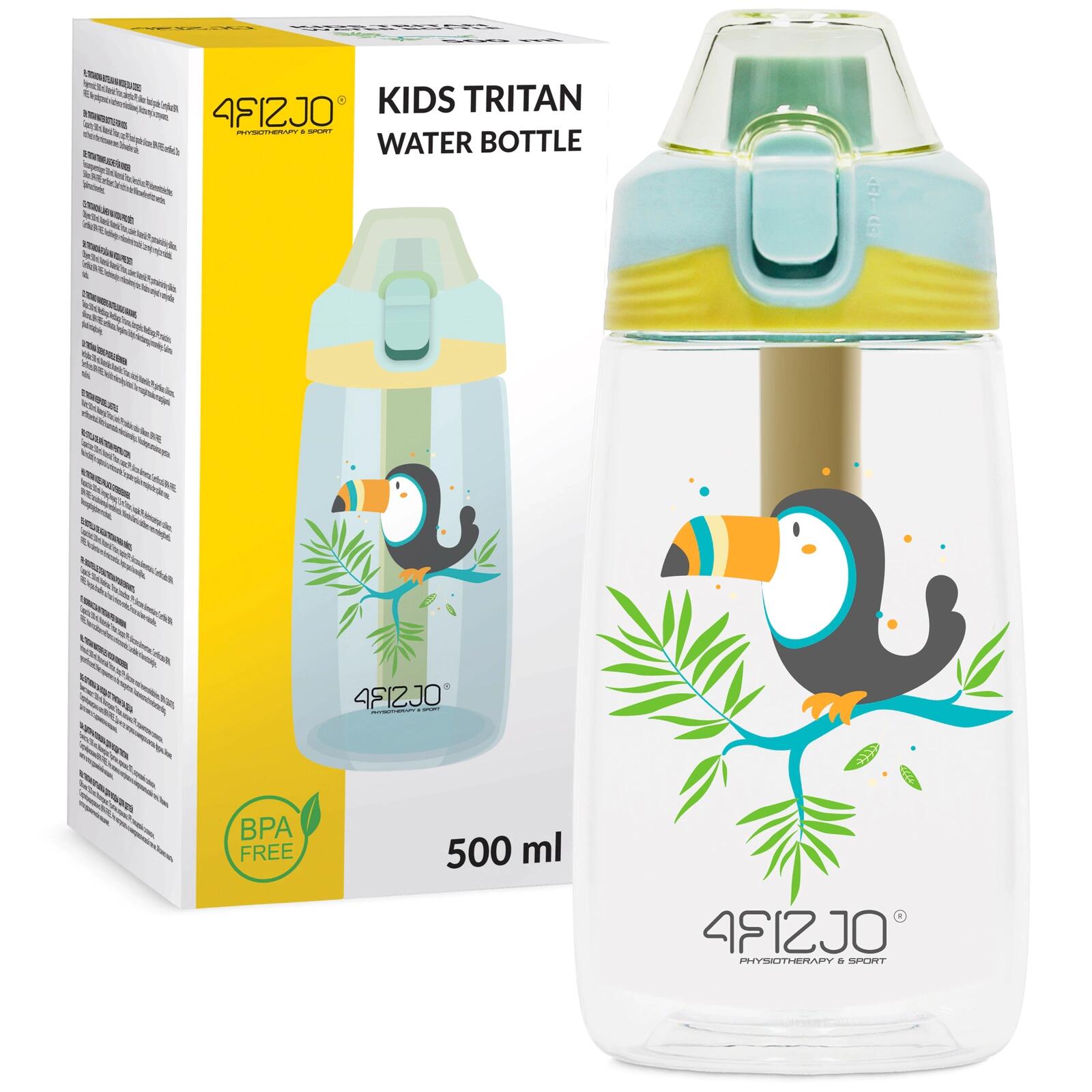 Bidon dla dziecka na wodę 4FIZJO 500 ml