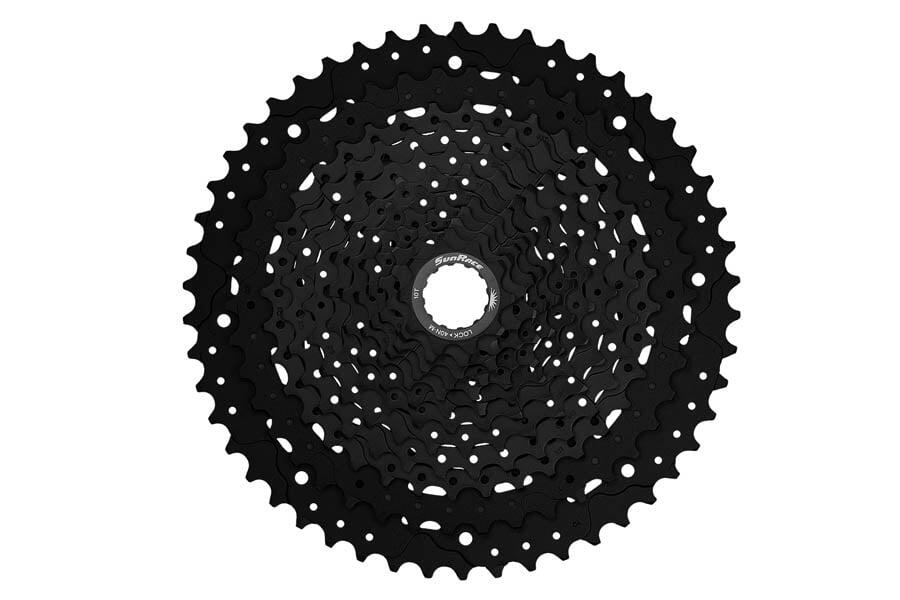 Przerzutka do roweru górskiego lewa Sunrace Dual Lever M4