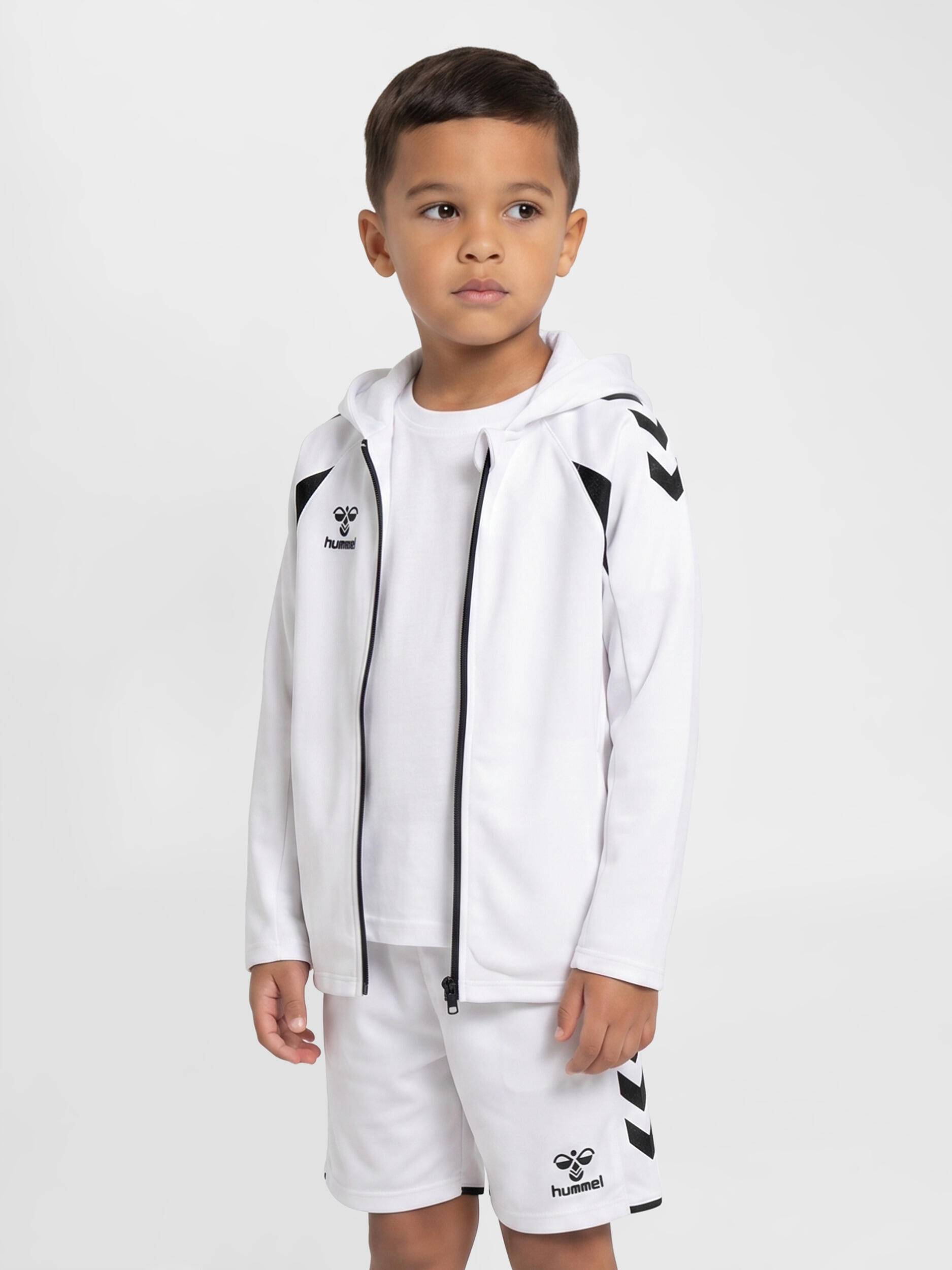 Dziecięca bluza z kapturem zapinana na zamek Hummel Core 2.0