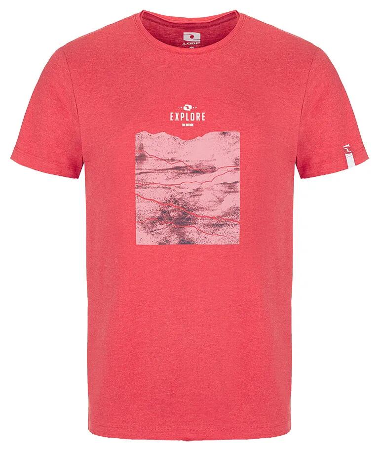 T-shirt męski Loap Belk w kolorze różowym