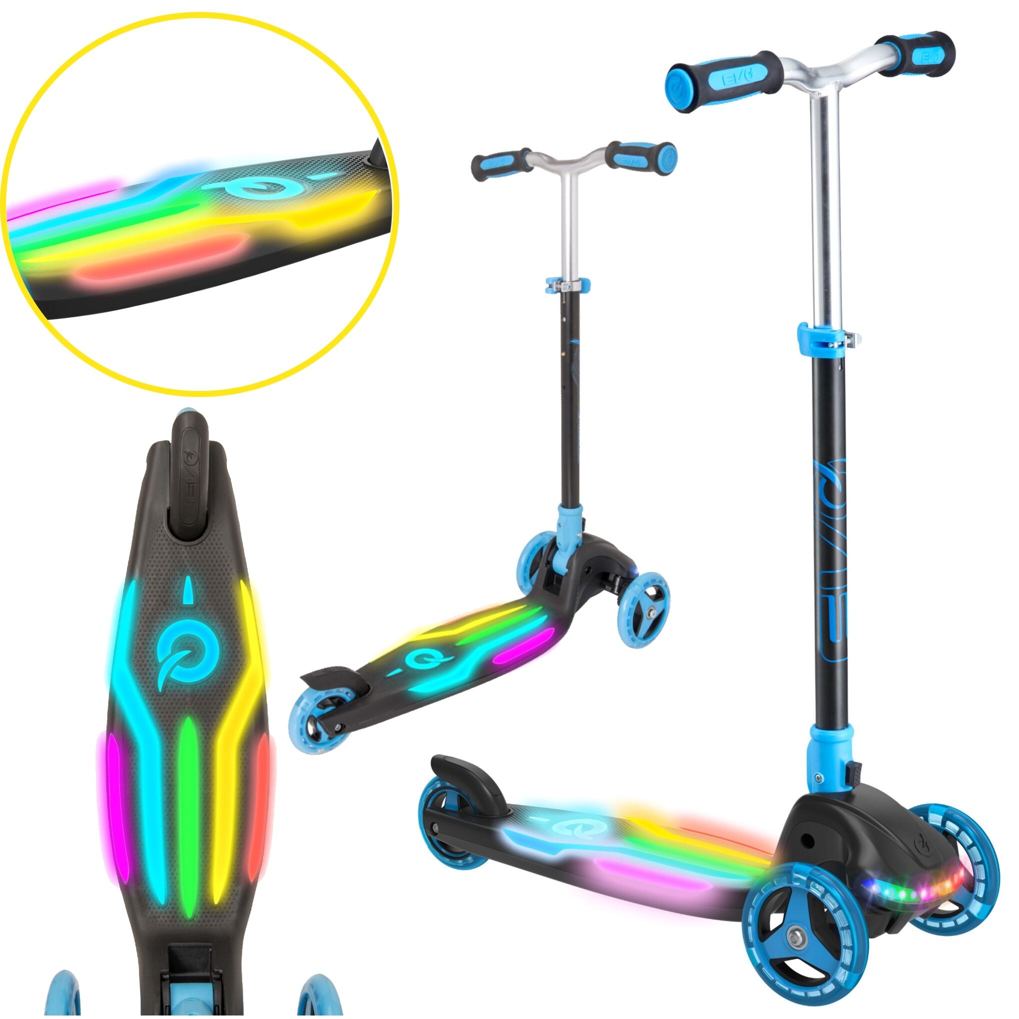 Regulowana Trójkołowa Hulajnoga dla Dzieci Rainbow Blast Mini Cruiser EVO