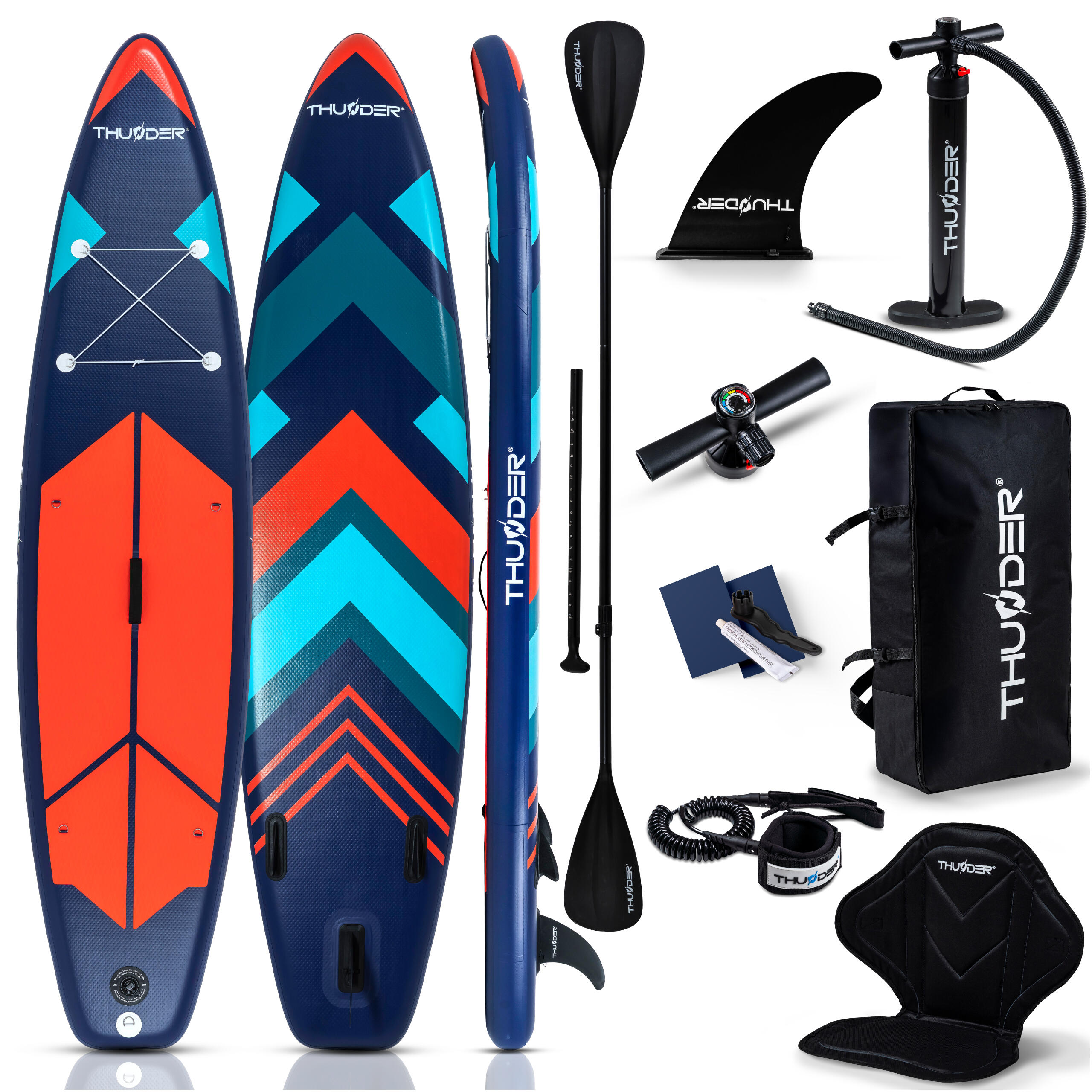 Deska SUP pompowana akcesoria THUNDER STRIPES 320cm