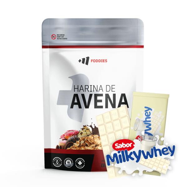 Mąka owsiana - 1 kg Mleczna serwatka Biała czekolada MASMUSCULO