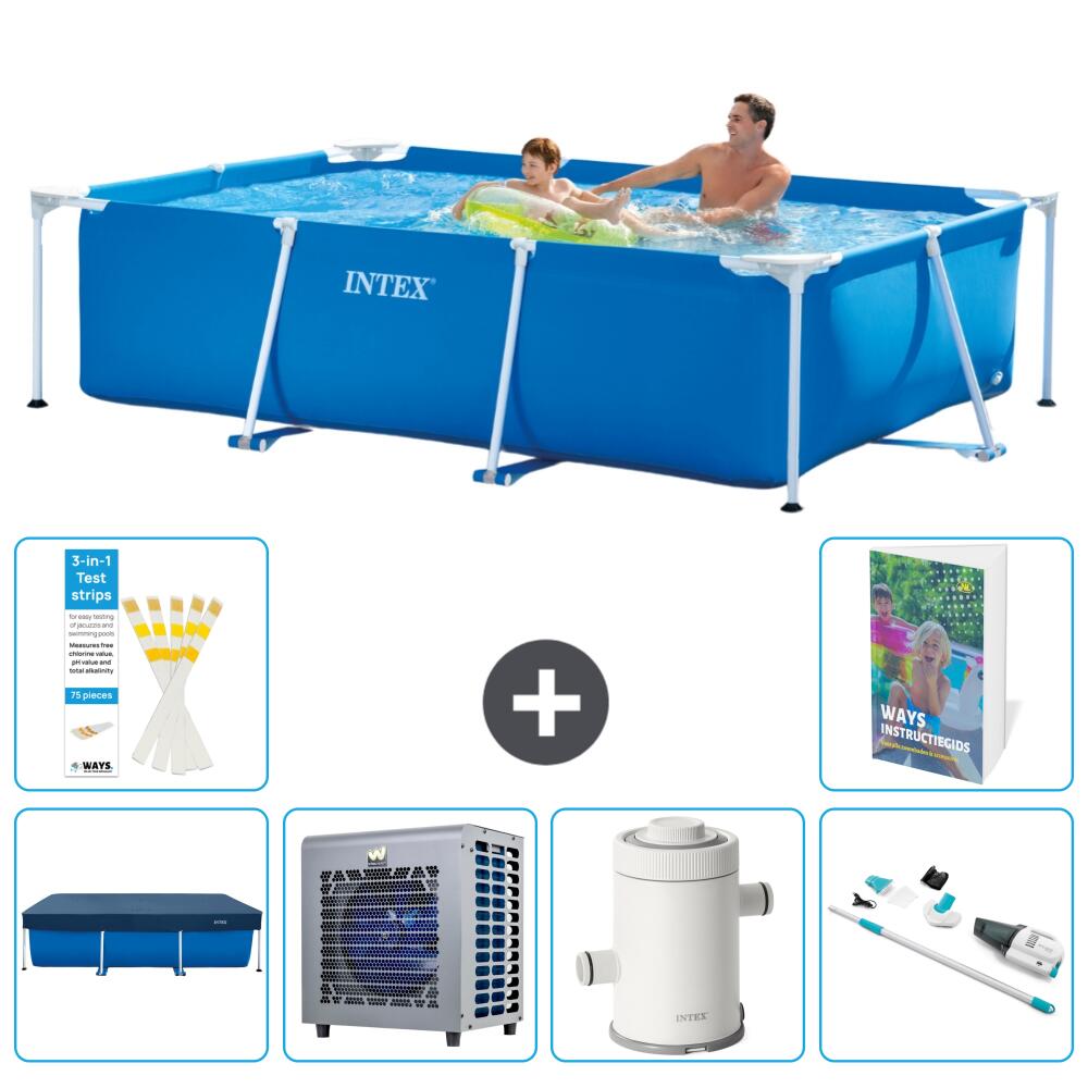 INTEX Basen ze stelażem Prostokątny - 260x160x65 cm - 7-częściowy S25
