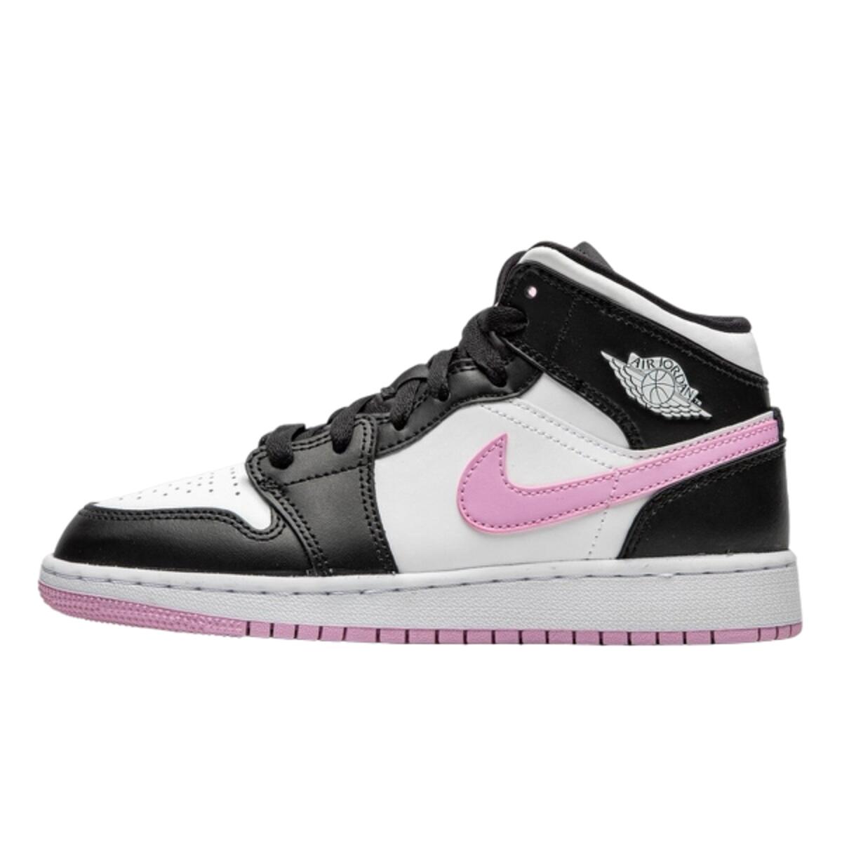 Buty do chodzenia dla dorosłych Air Jordan 1 Mid White Black Light Arctic Pink