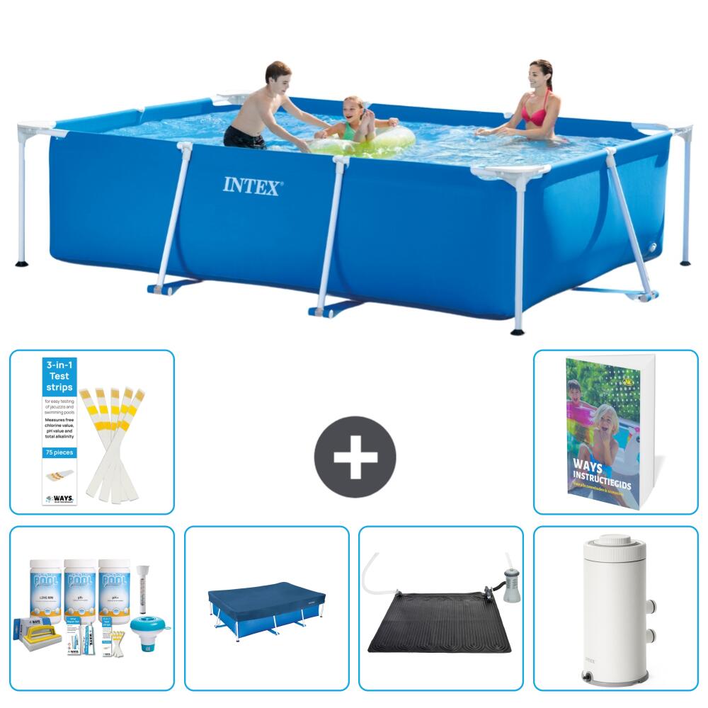 INTEX Basen ze stelażem Prostokątny - 300x200x75 cm - 7-częściowy S132