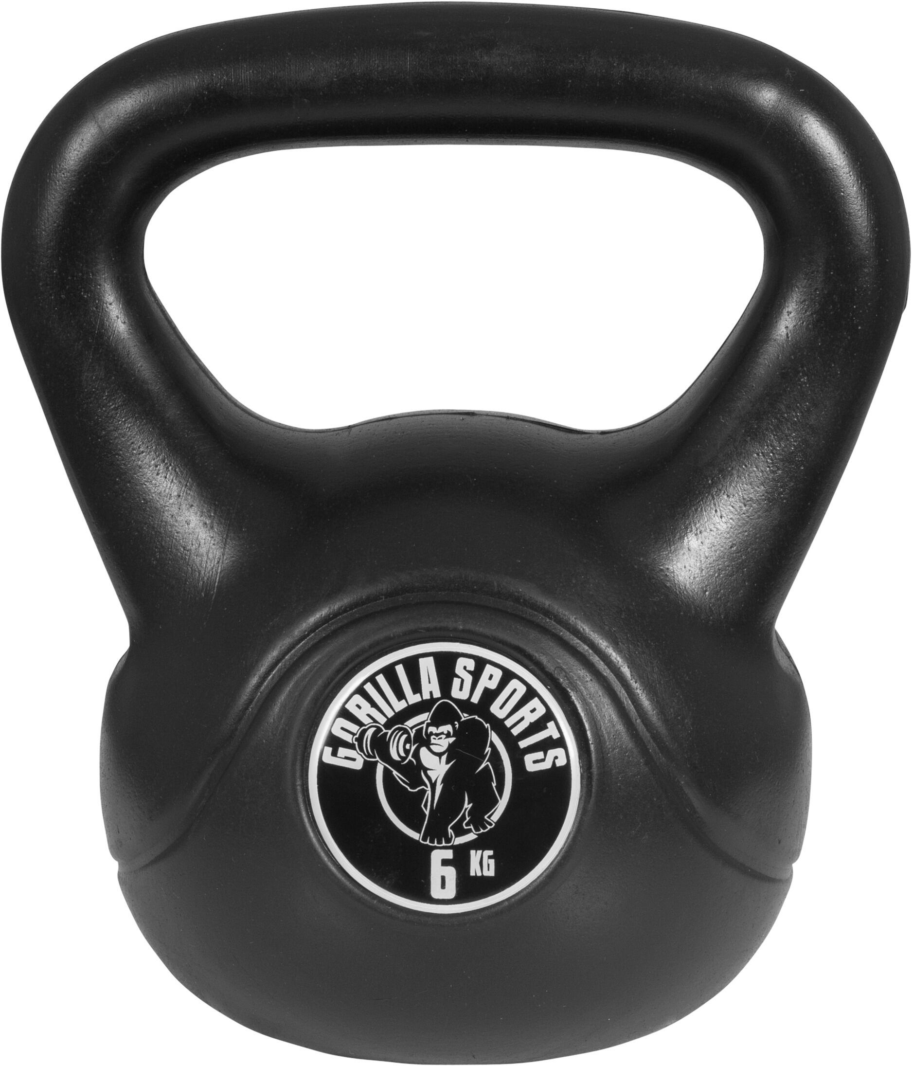 Kettlebelle treningowy Gorilla Sports 6 kg winyl