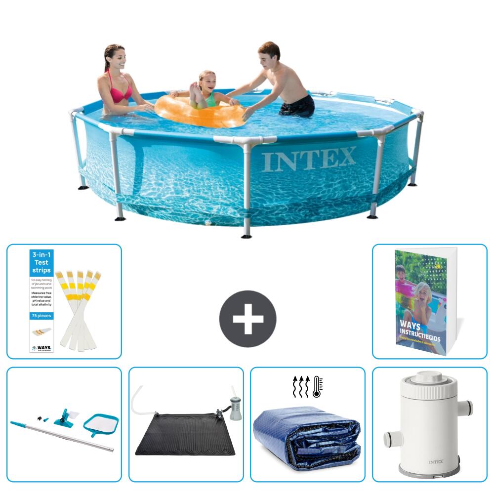INTEX Basen ze stelażem Okrągły - 305x76 cm - 7-częściowy S61