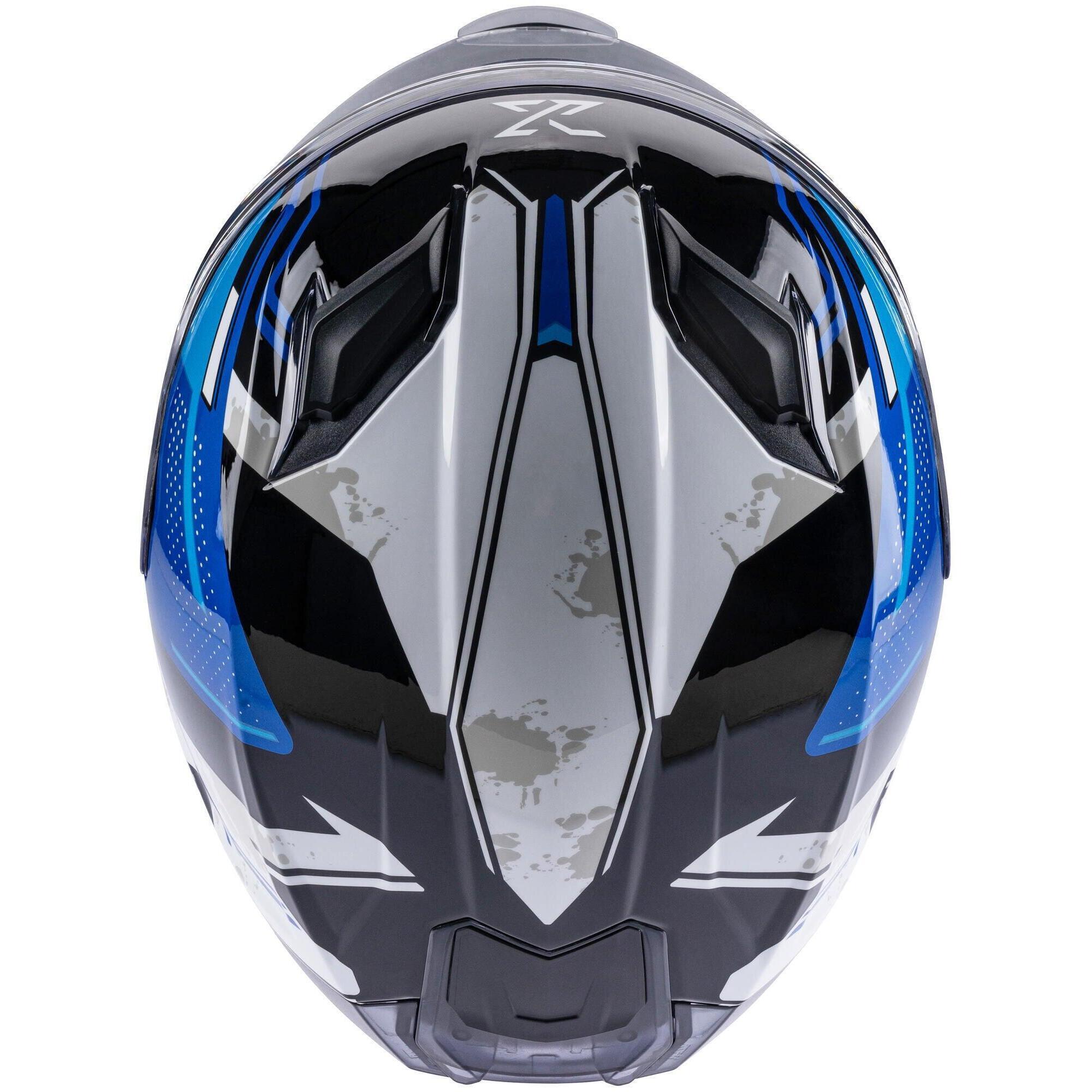 SPEC-X SX-82.03/R1 Stinger kask integralny M niebieski/czarny/biały