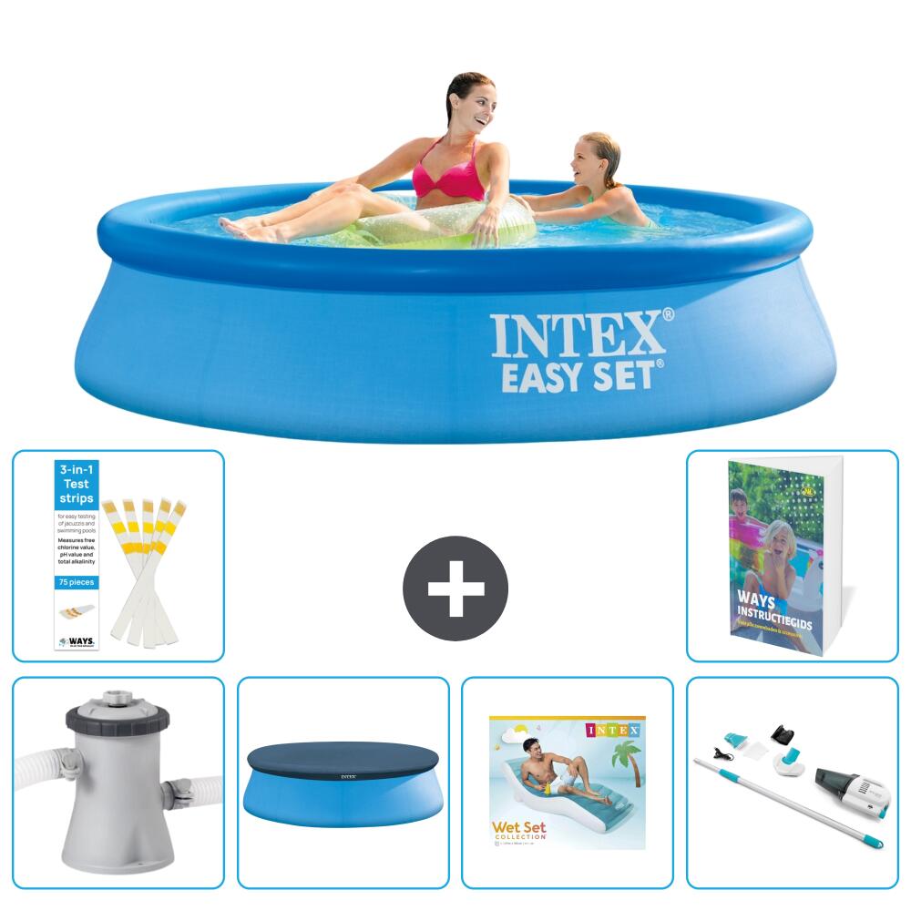 INTEX Basen Easy Set Okrągły - 244x61 cm - 7-częściowy S236