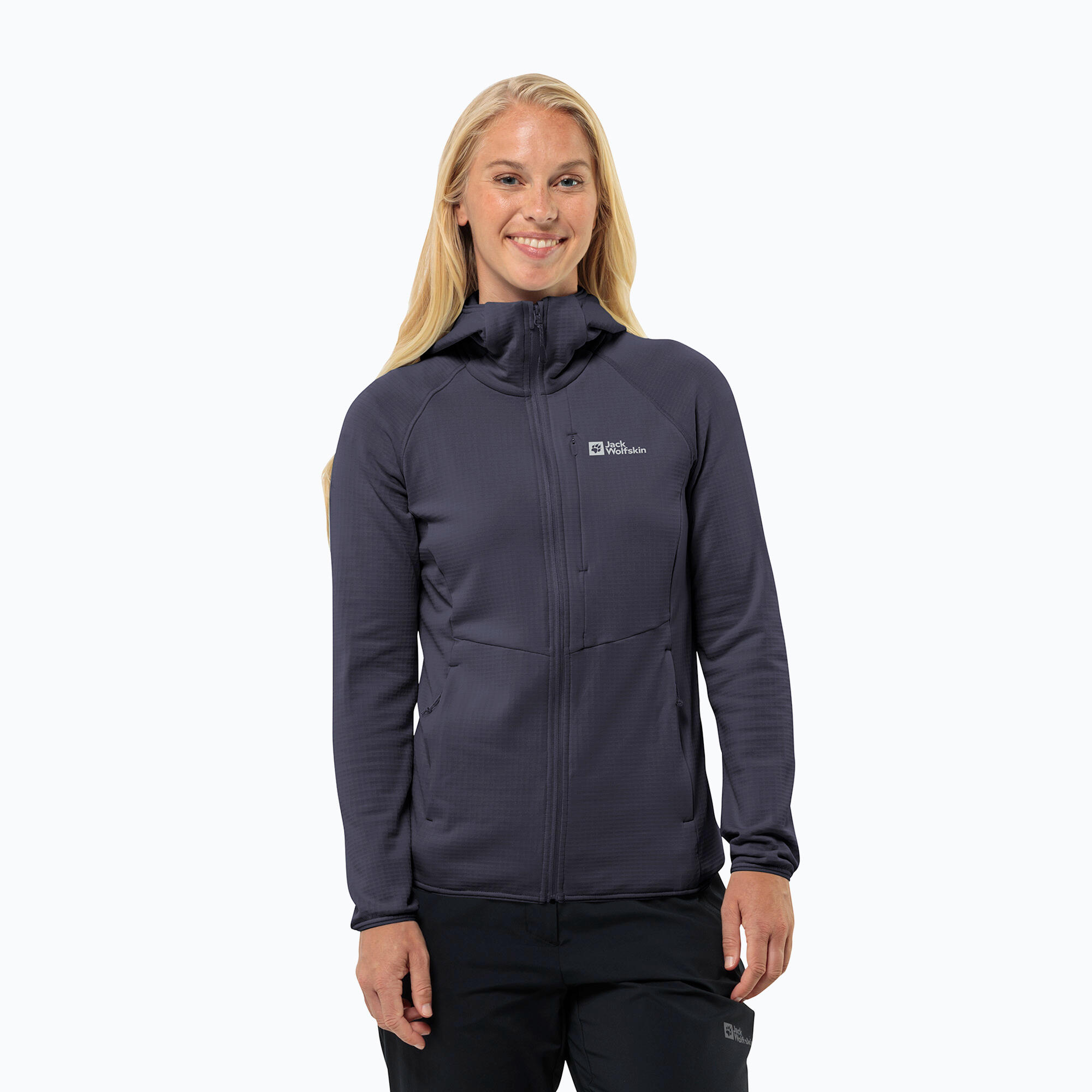 Bluza polarowa damska Jack Wolfskin Kolbenberg Hooded Fz