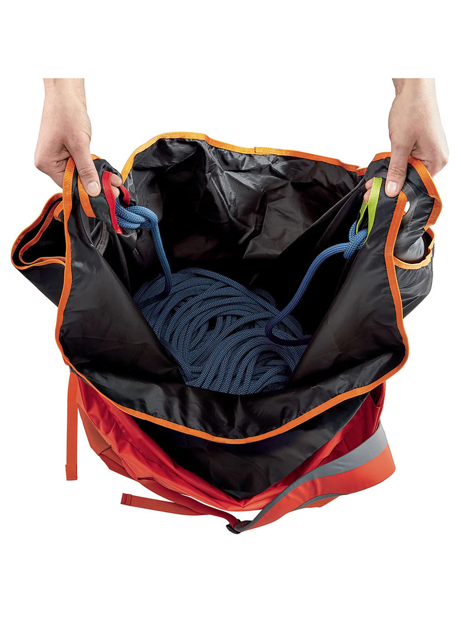 Plecak wspinaczkowy Petzl Kliff z płachtą na linę - red/rouge