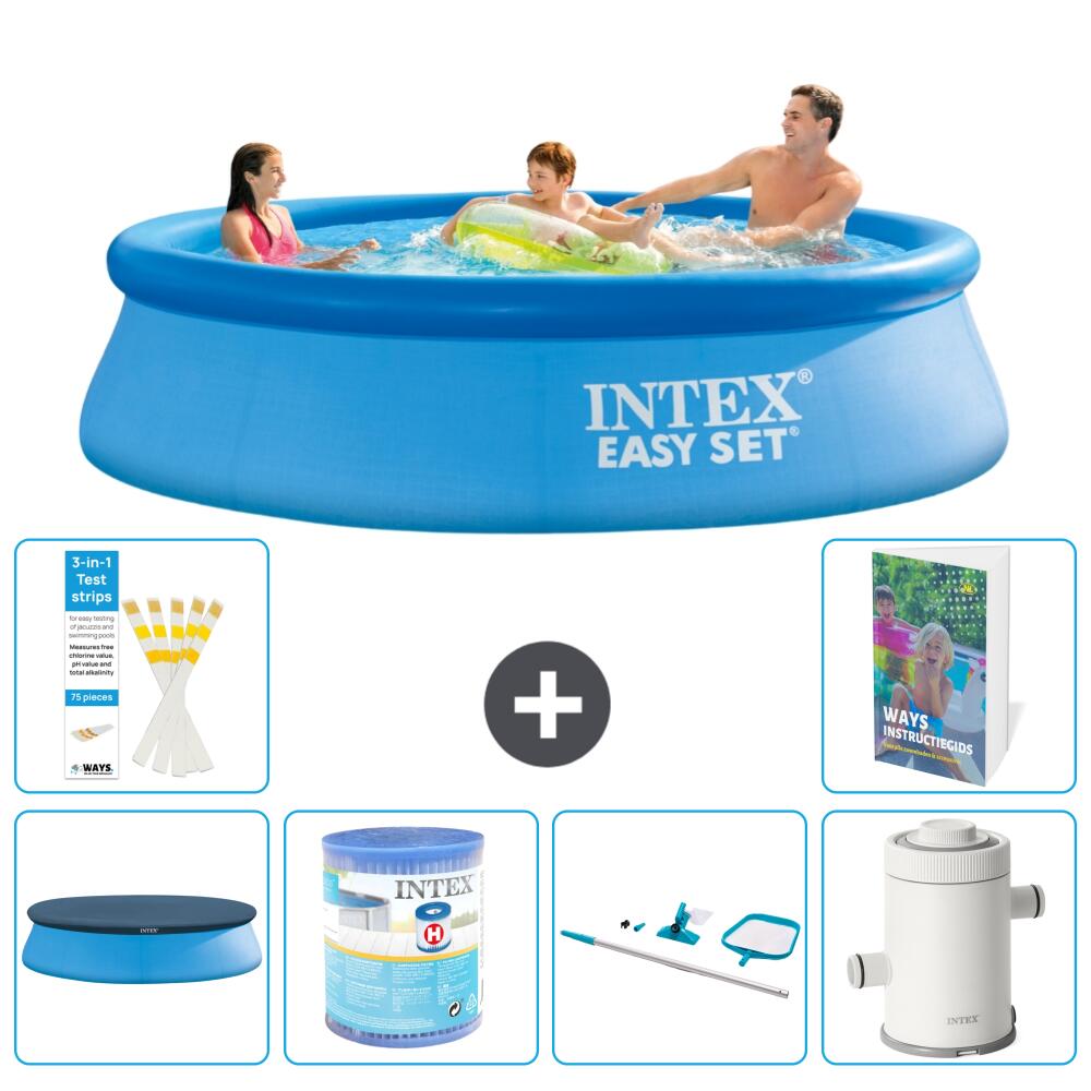 INTEX Basen Easy Set Okrągły - 305x76 cm - 7-częściowy S130