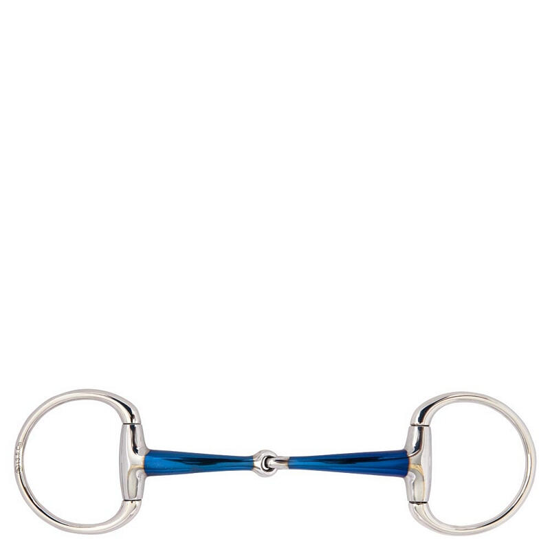 Pojedyńczo łamane wędzidło oliwkowe dla koni BR Equitation Sweet Iron Magic