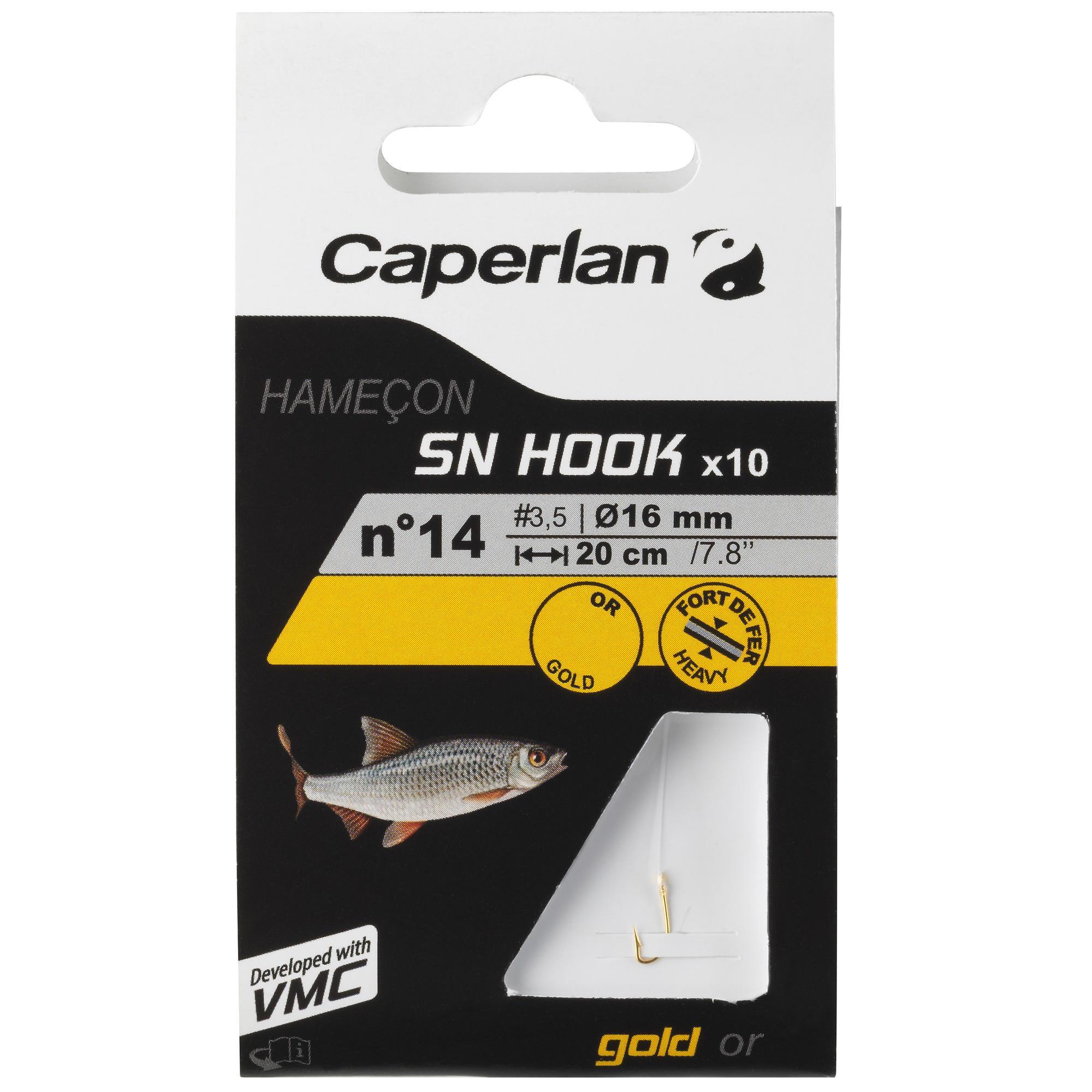 Haczyki płociowe z przyponem CAPERLAN SN Gold