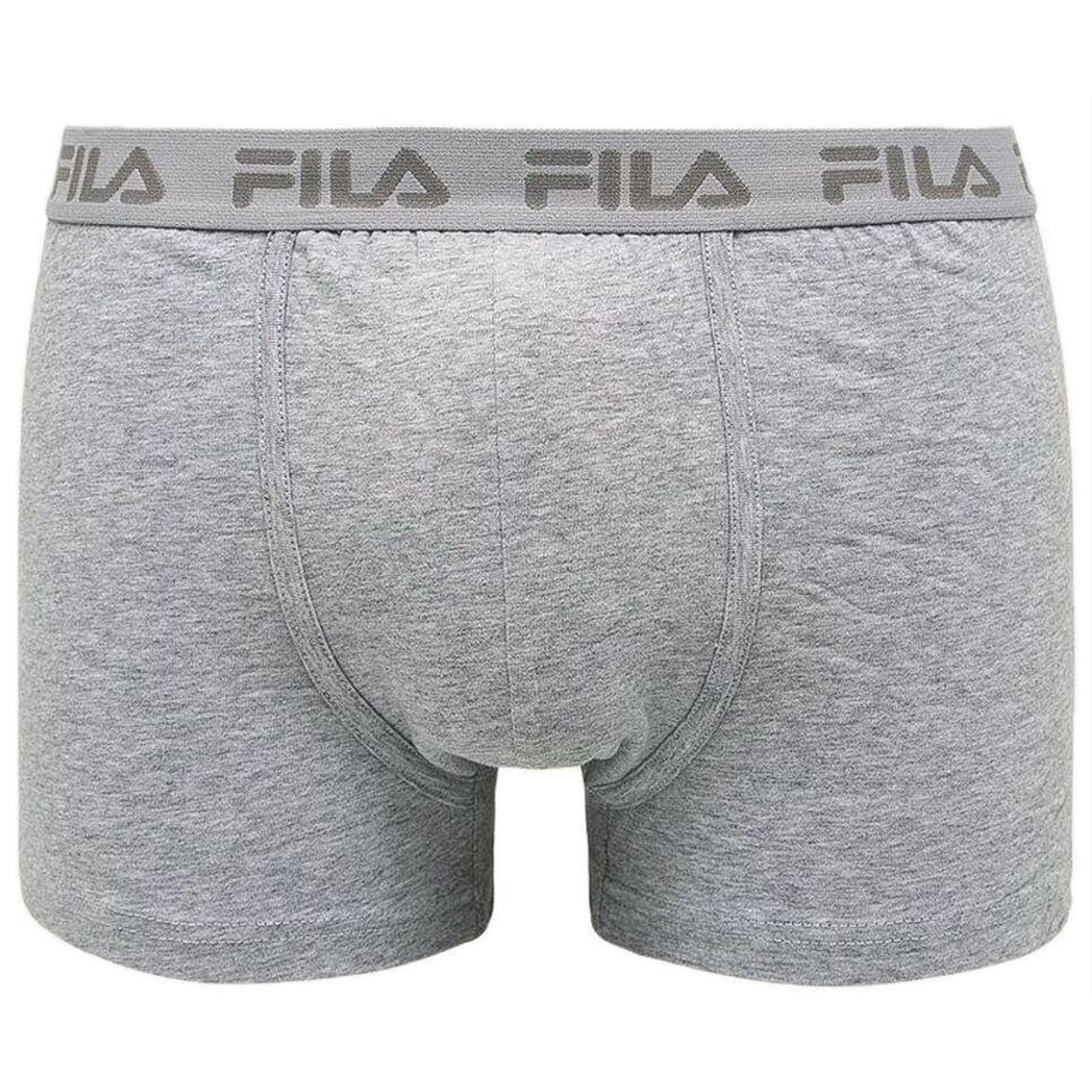 Fila Męskie Spodenki Bokserskie Szare XL - Oddychające i Wygodne