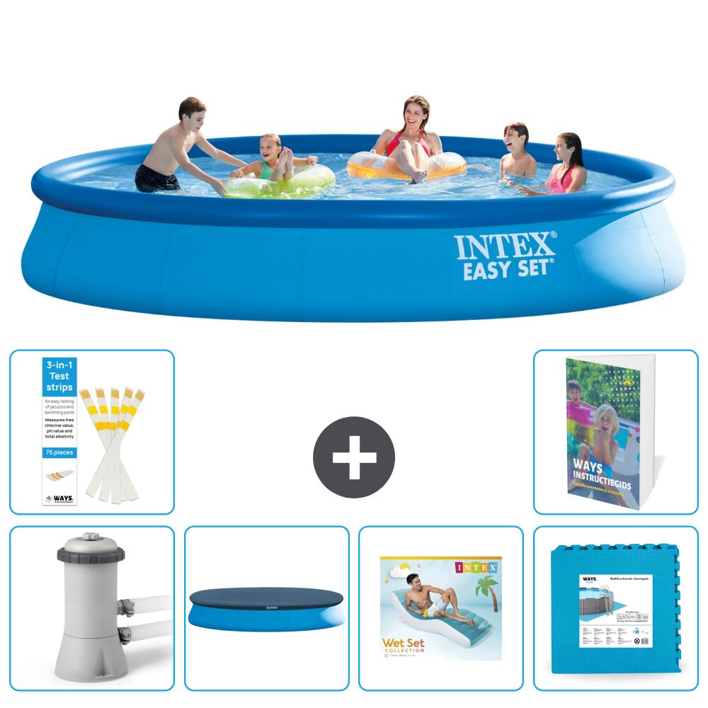 INTEX Basen Easy Set Okrągły - 457x84 cm - 7-częściowy S303