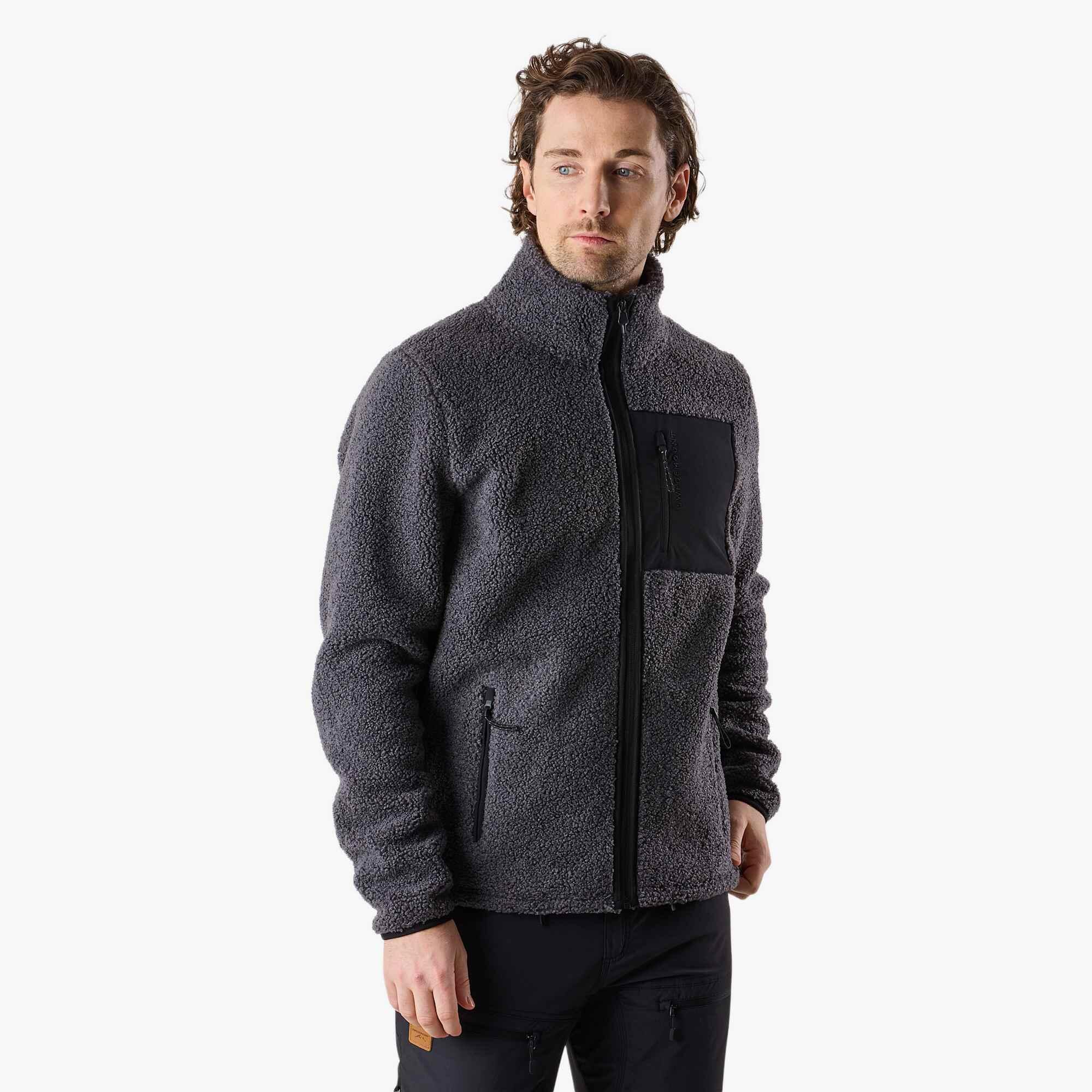 Bluza Polarowa Rozpinana Wędrówki Mężczyzna Lofoten Standardowy