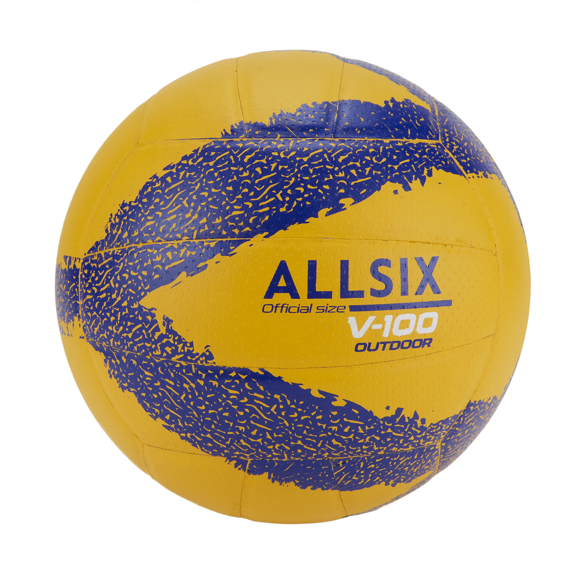Фото - Волейбольний м'яч Allsix Piłka do gry w siatkówkę  Outdoor VBO100 żółta 5 