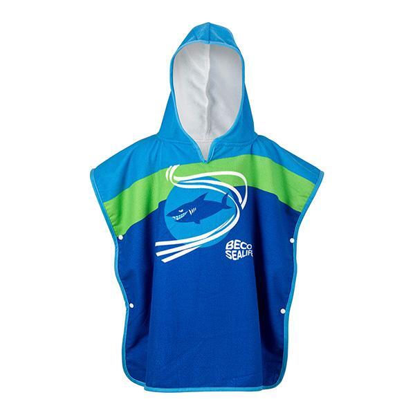 Poncho dziecięce Beco-sealife niebiesko-zielone