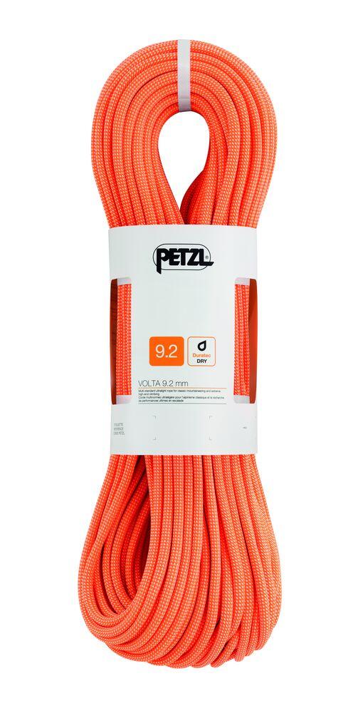 Petzl Volta 9,2 mm 70 m ultralekka pomarańczowa Duratec Dry Climbing Line