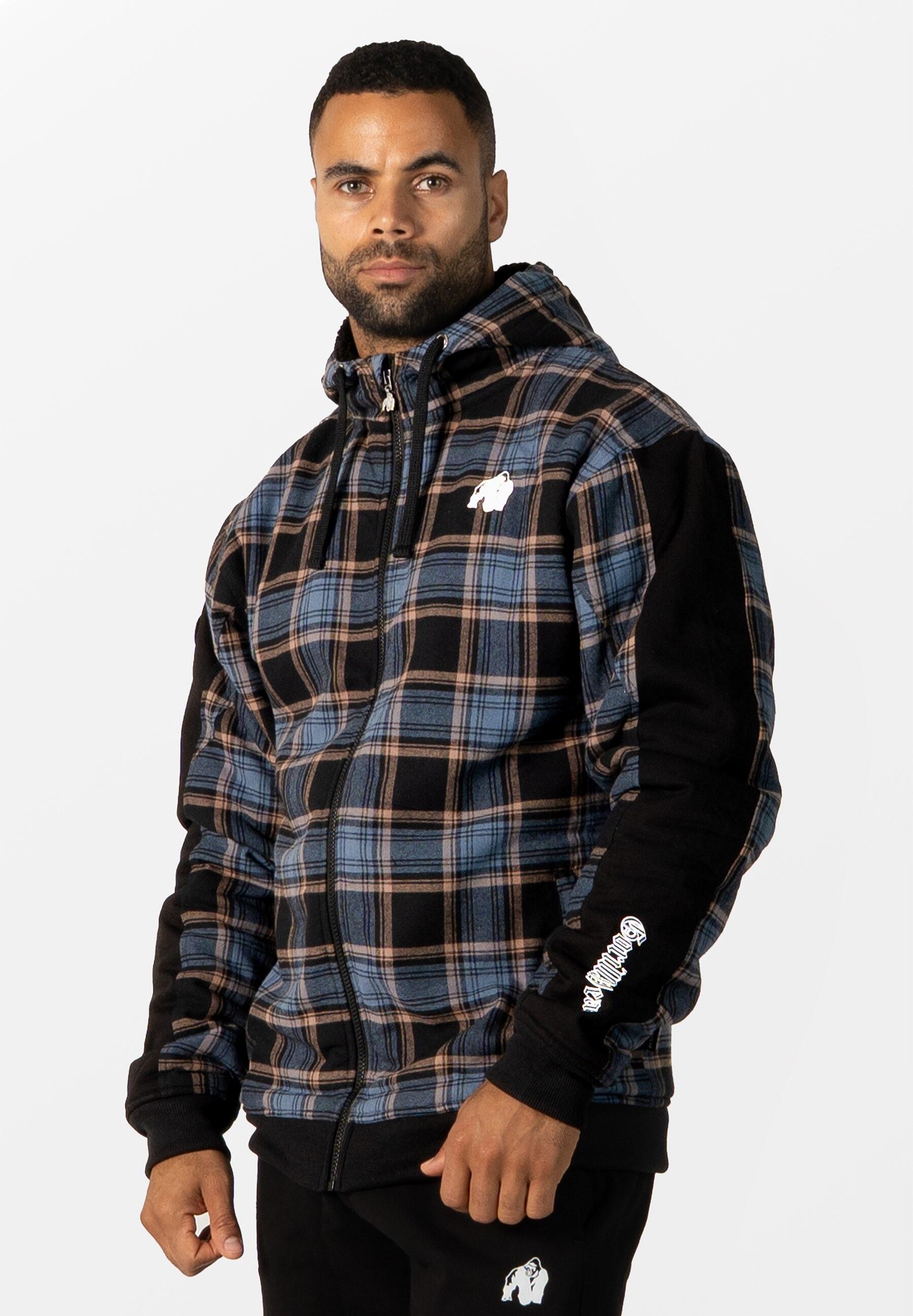 Kenton Zipped Kurtka - Czarny/Niebieski